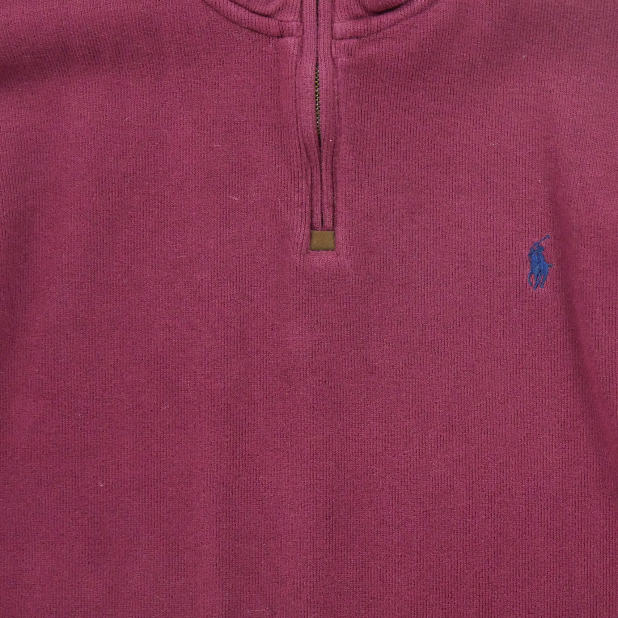 Pull Homme  demi-zippé Bordeaux 4