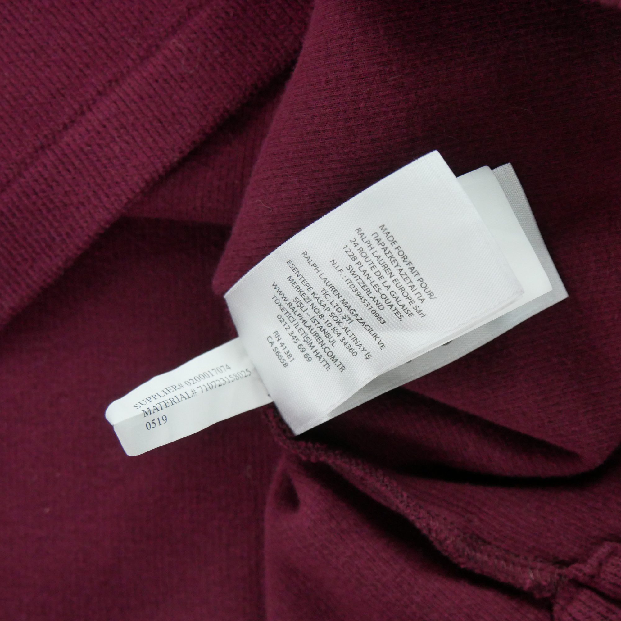 Pull Homme  demi-zippé Bordeaux 7