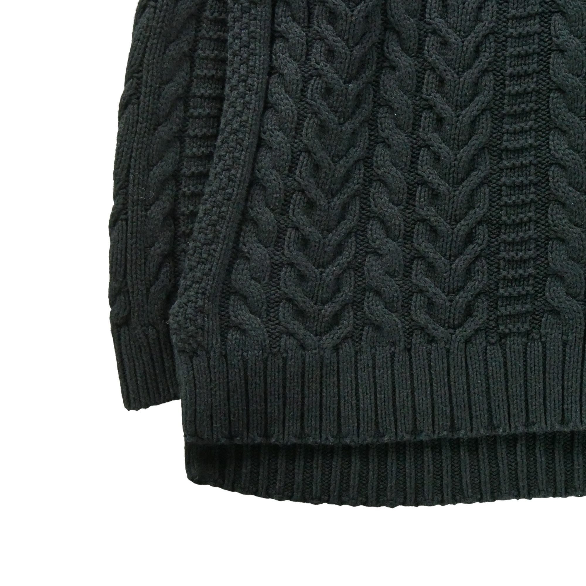 Pull Femme  en maille torsadée Noir 3