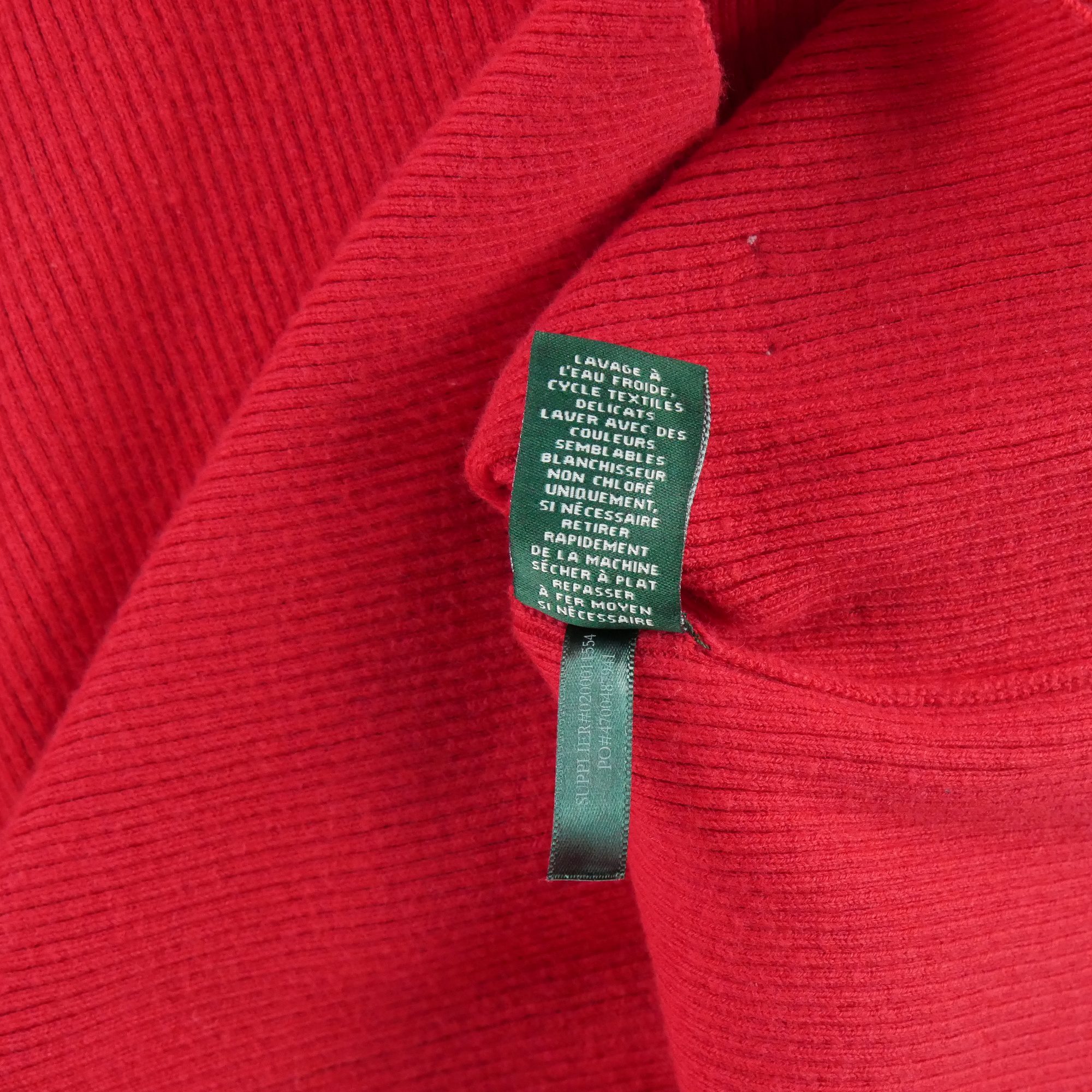 Pull Femme  col roulé Rouge 4