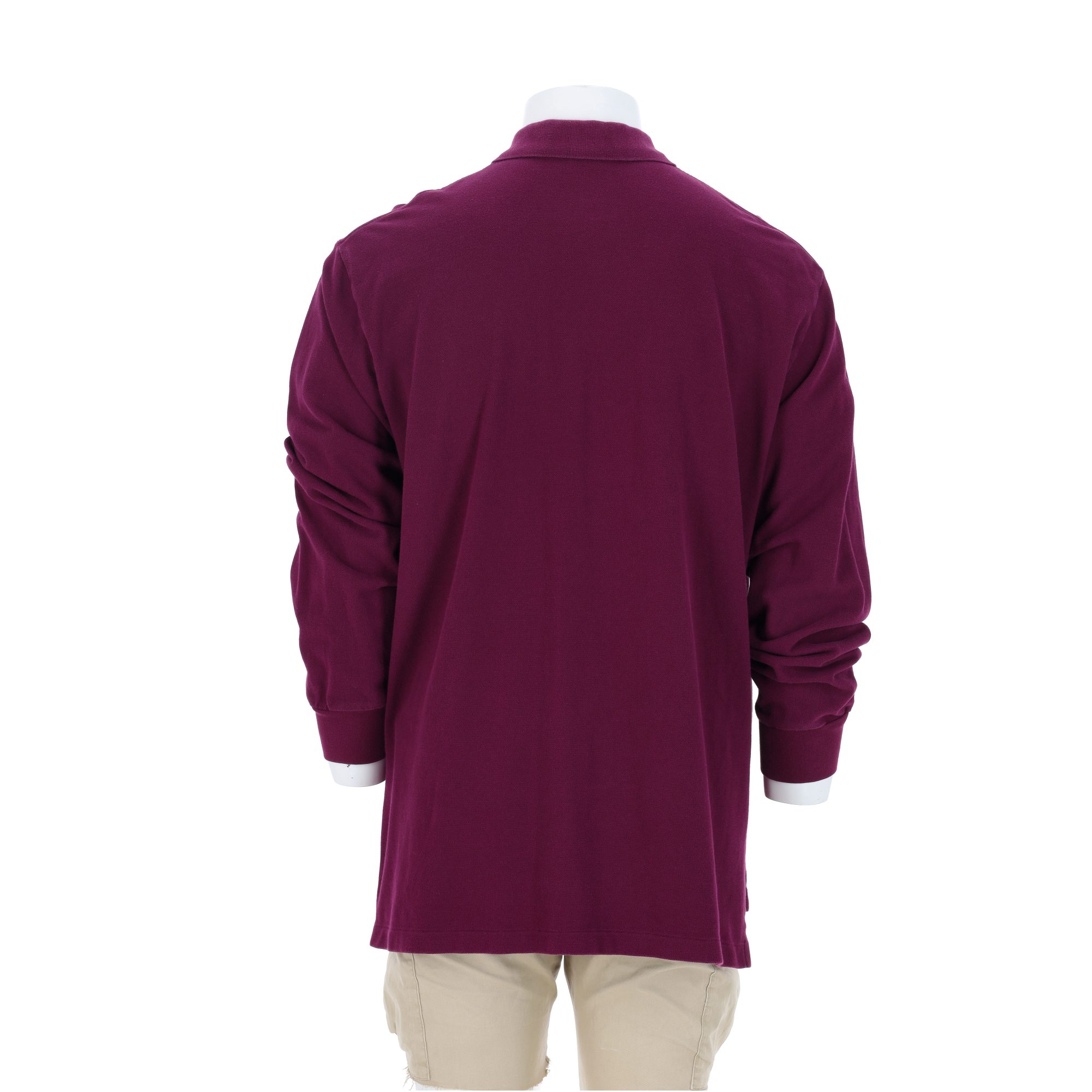 Polo manches longues Homme  Violet 2