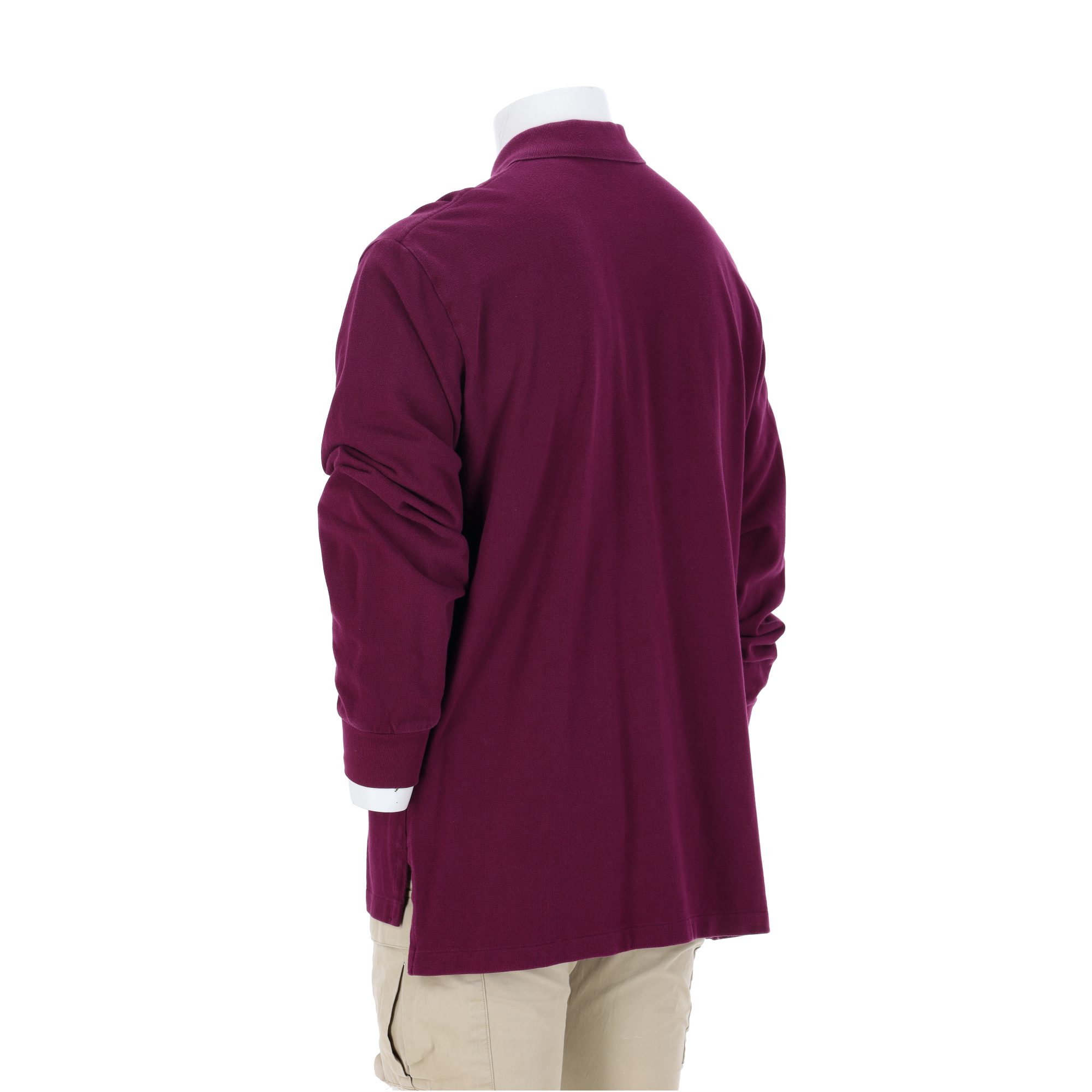 Polo manches longues Homme  Violet 5