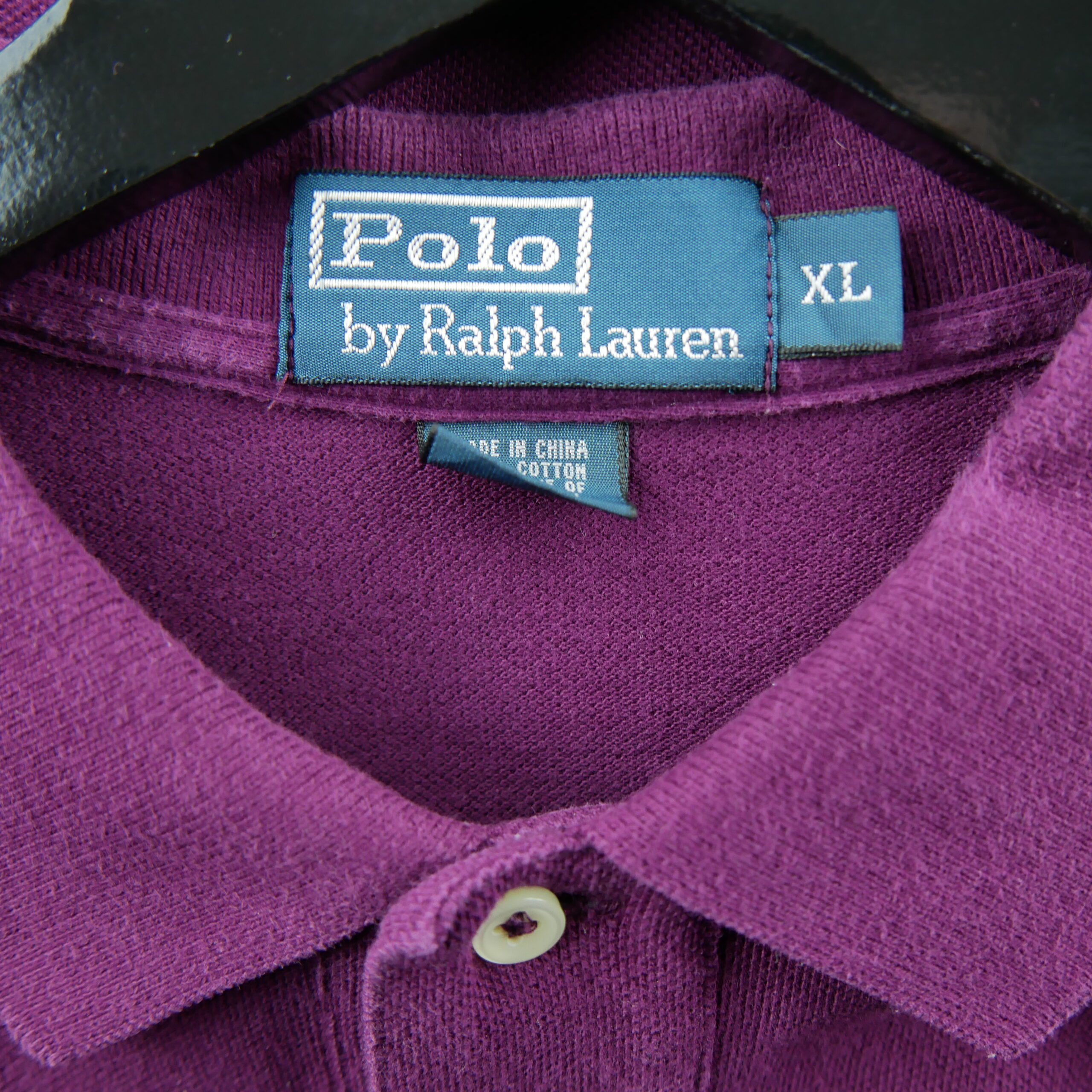 Polo manches longues Homme  Violet 8
