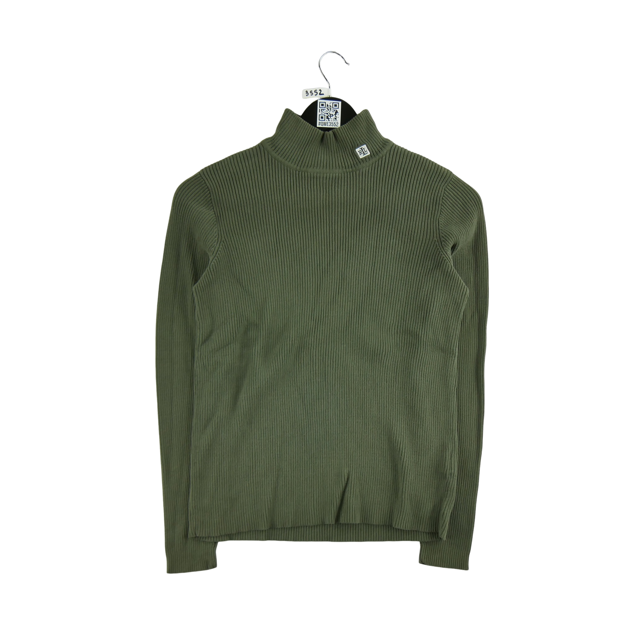 Pull Femme  col roulé Kaki 1