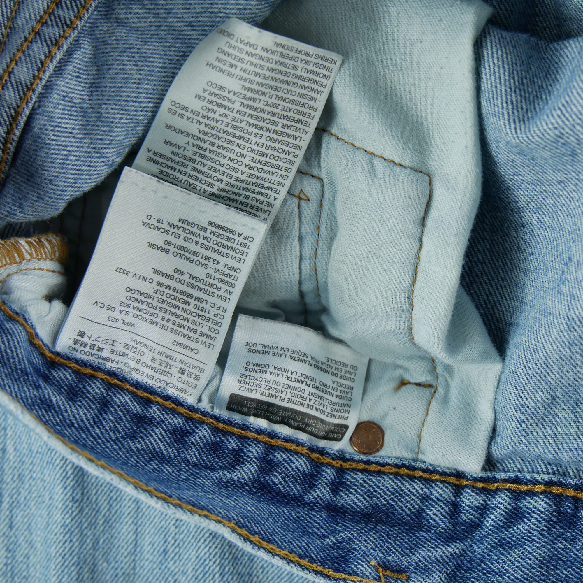 Jean Homme Levis 501 Bleu clair 11