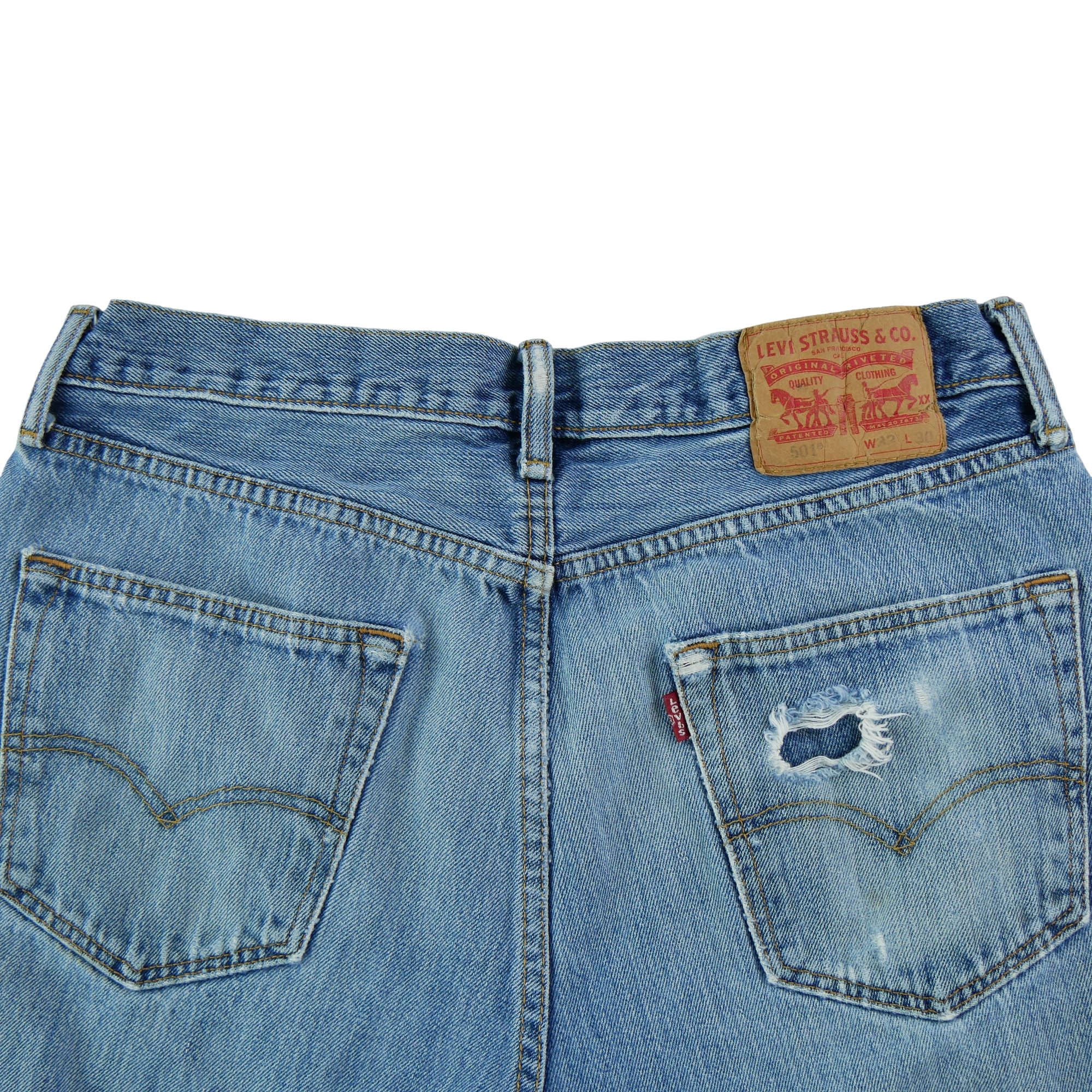 Jean Homme Levis 501 Bleu clair 4