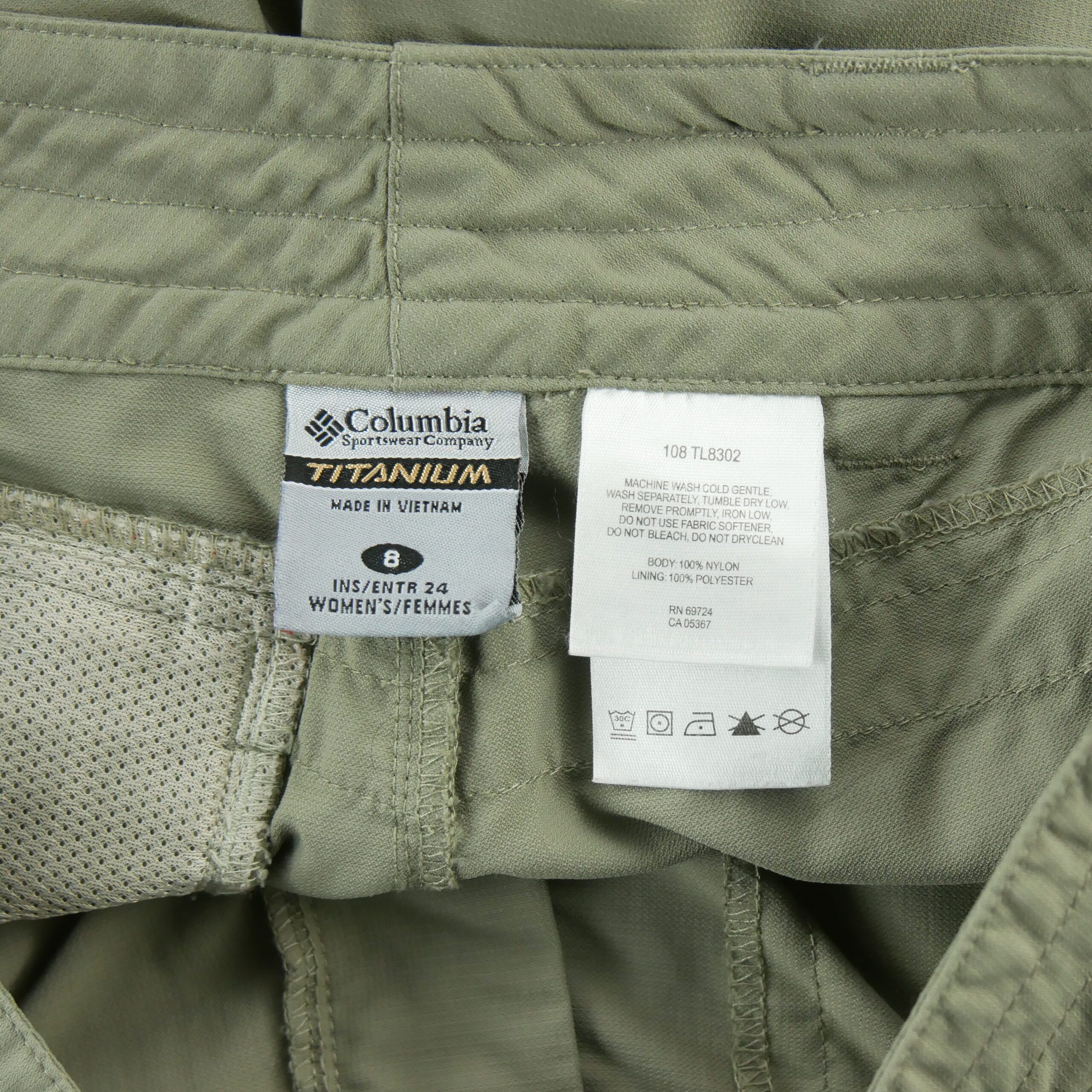 Pantalon Femme Pantacourt Titanium Kaki 6