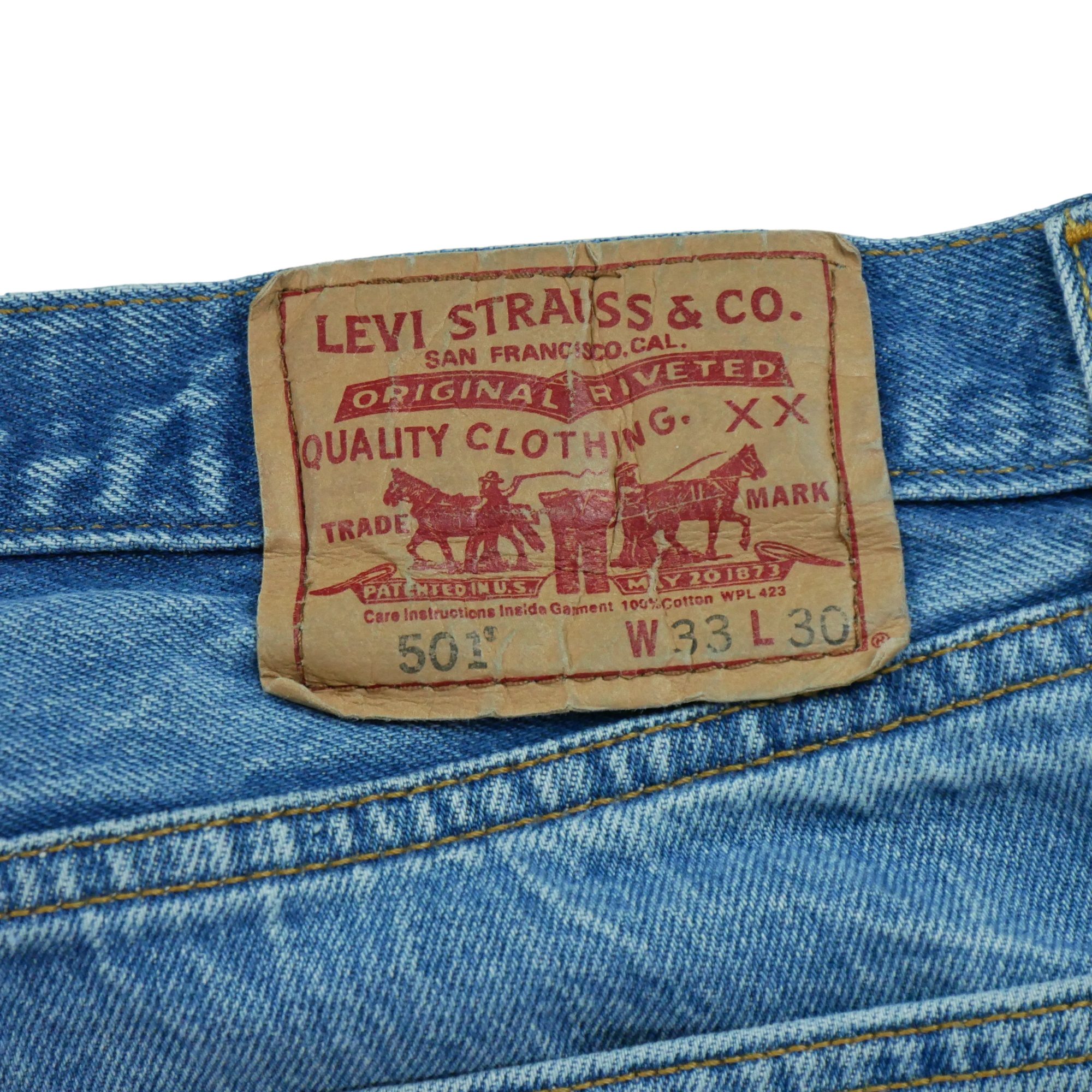 Jean Homme Levis 501 Bleu clair 5