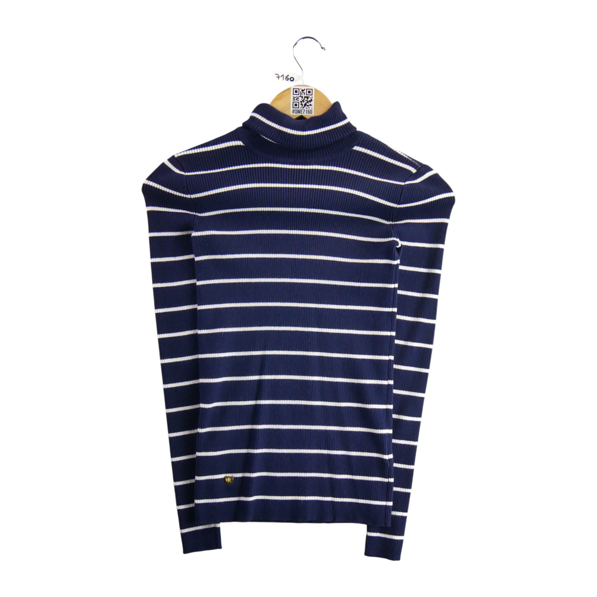Pull Femme  col roulé Marine 1