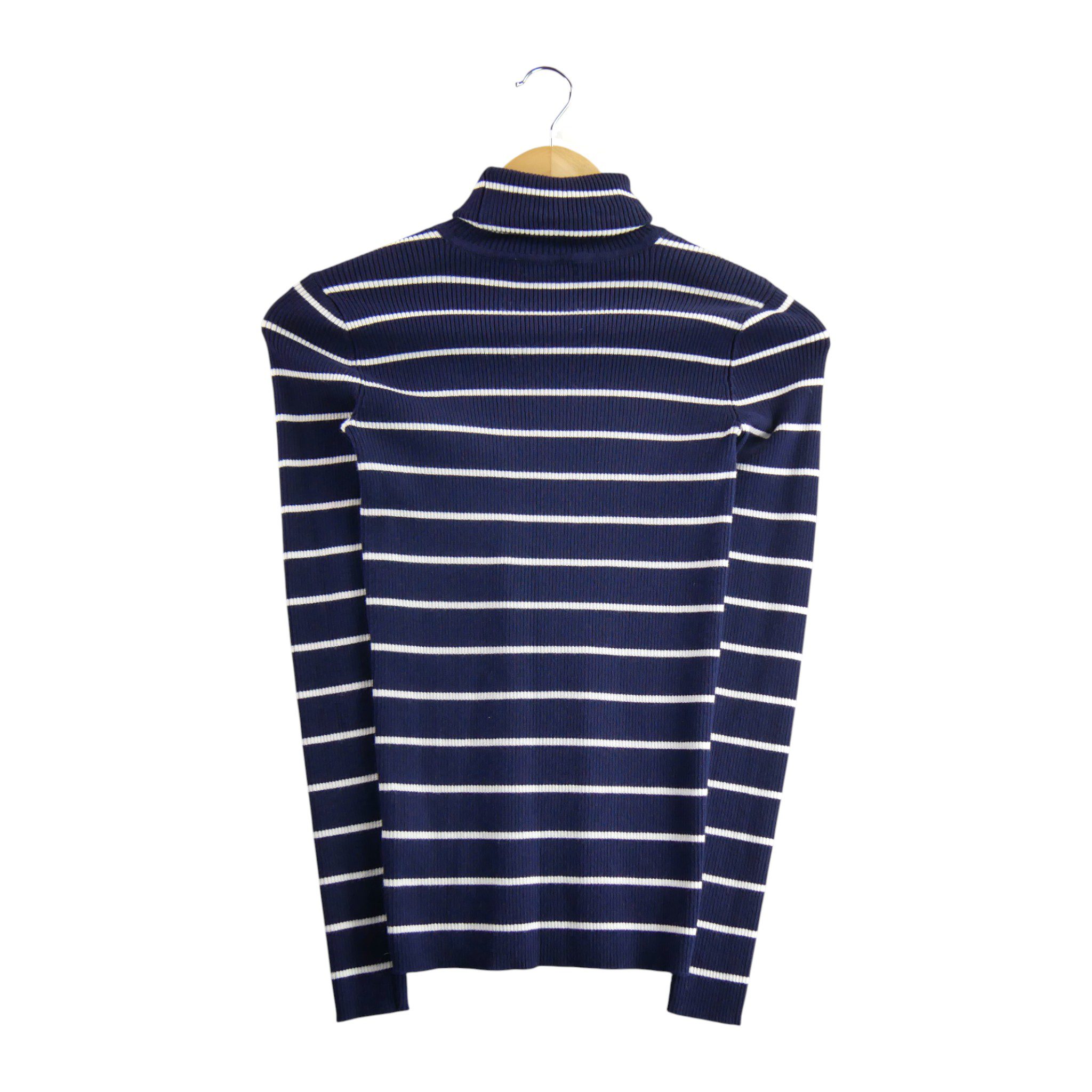 Pull Femme  col roulé Marine 2