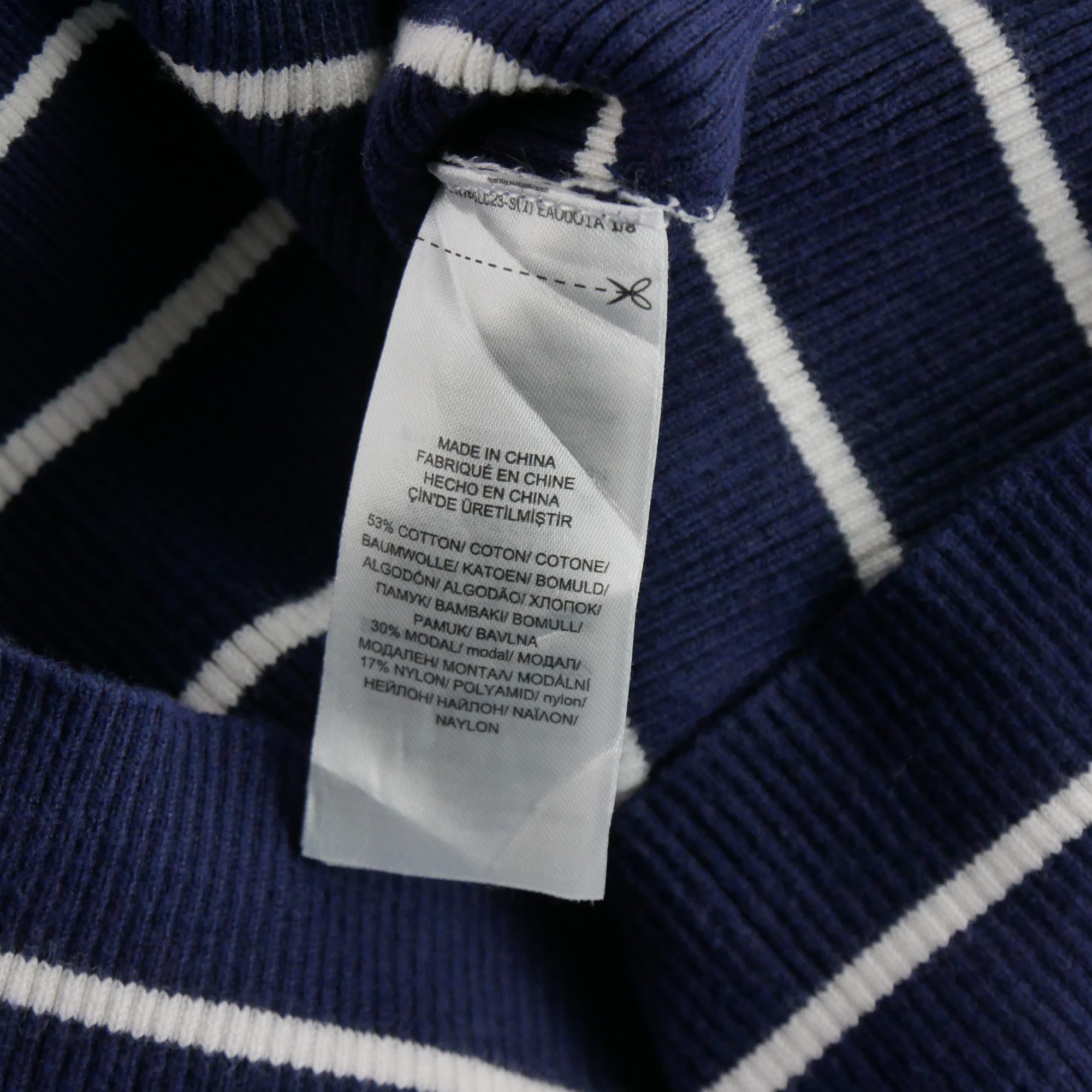 Pull Femme  col roulé Marine 5