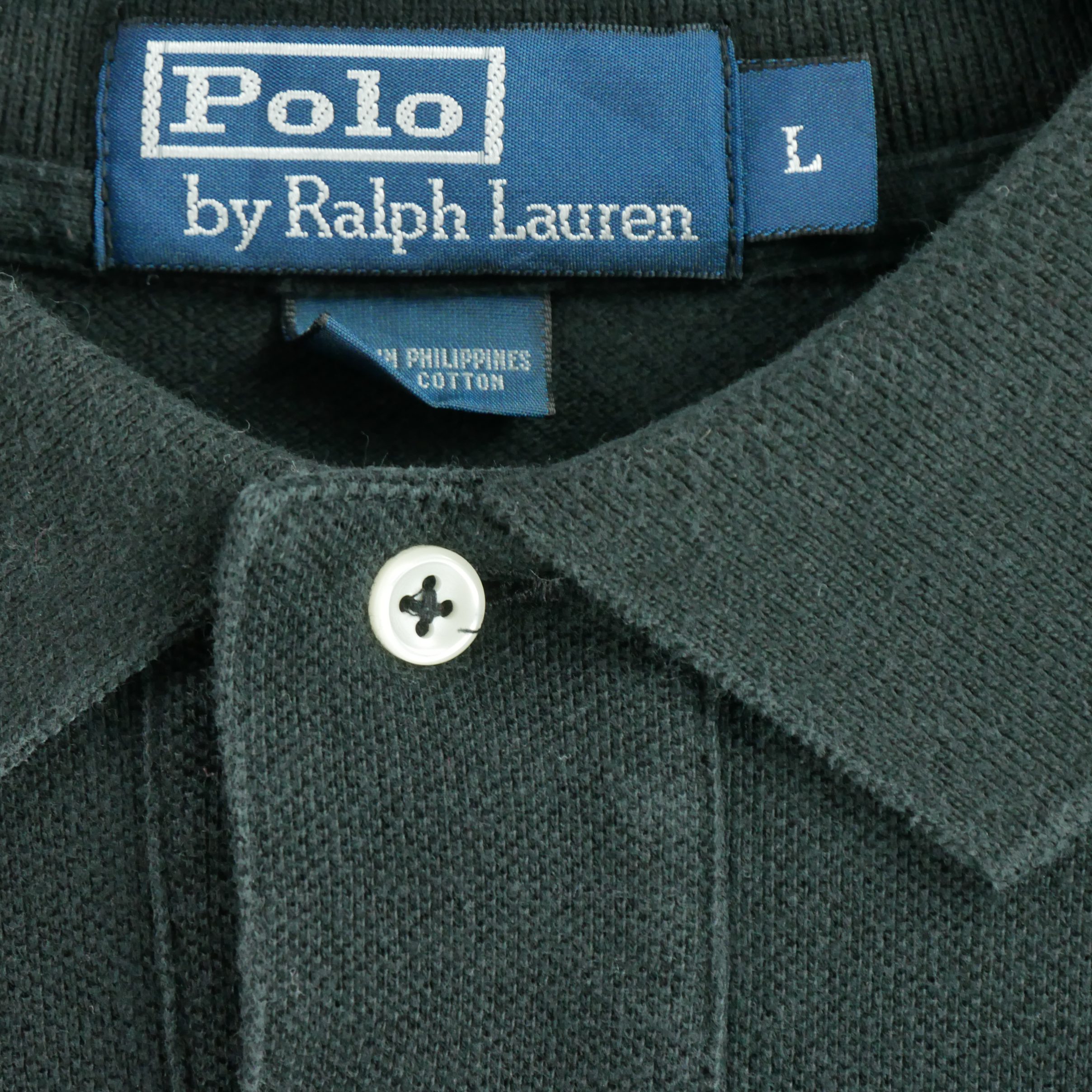 Polo manches longues Homme  Noir 4