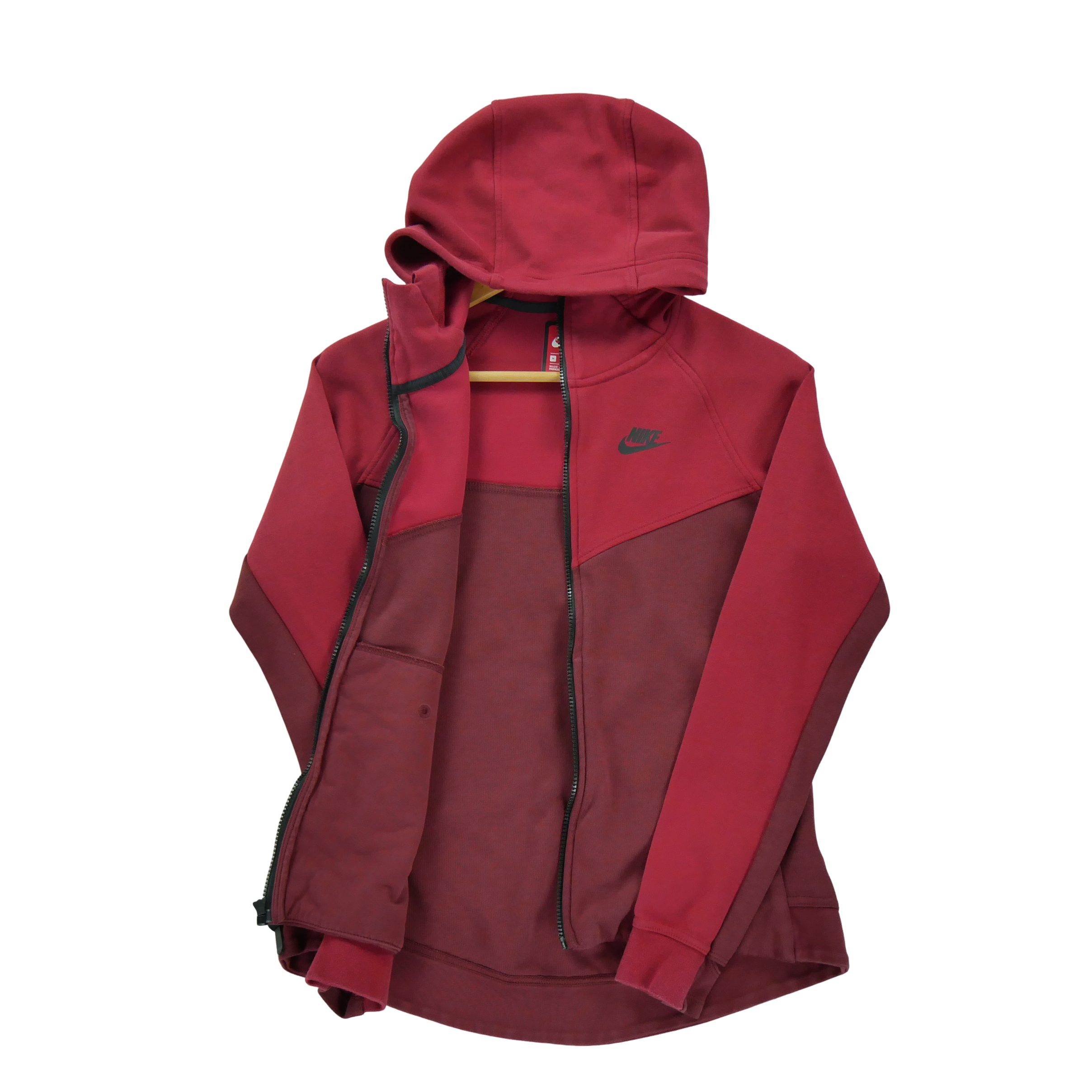 Sweat à capuche Femme  Full zip Rouge 3