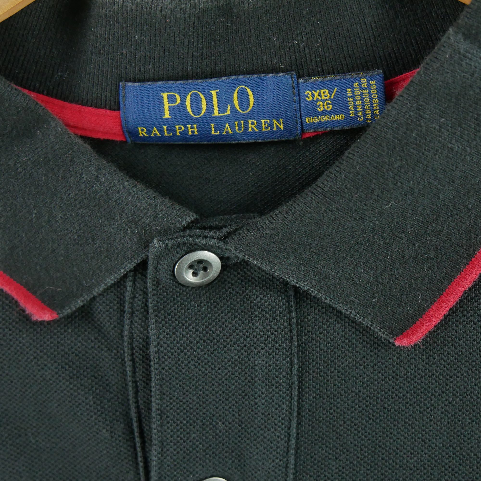 Polo manches longues Homme  Noir 5