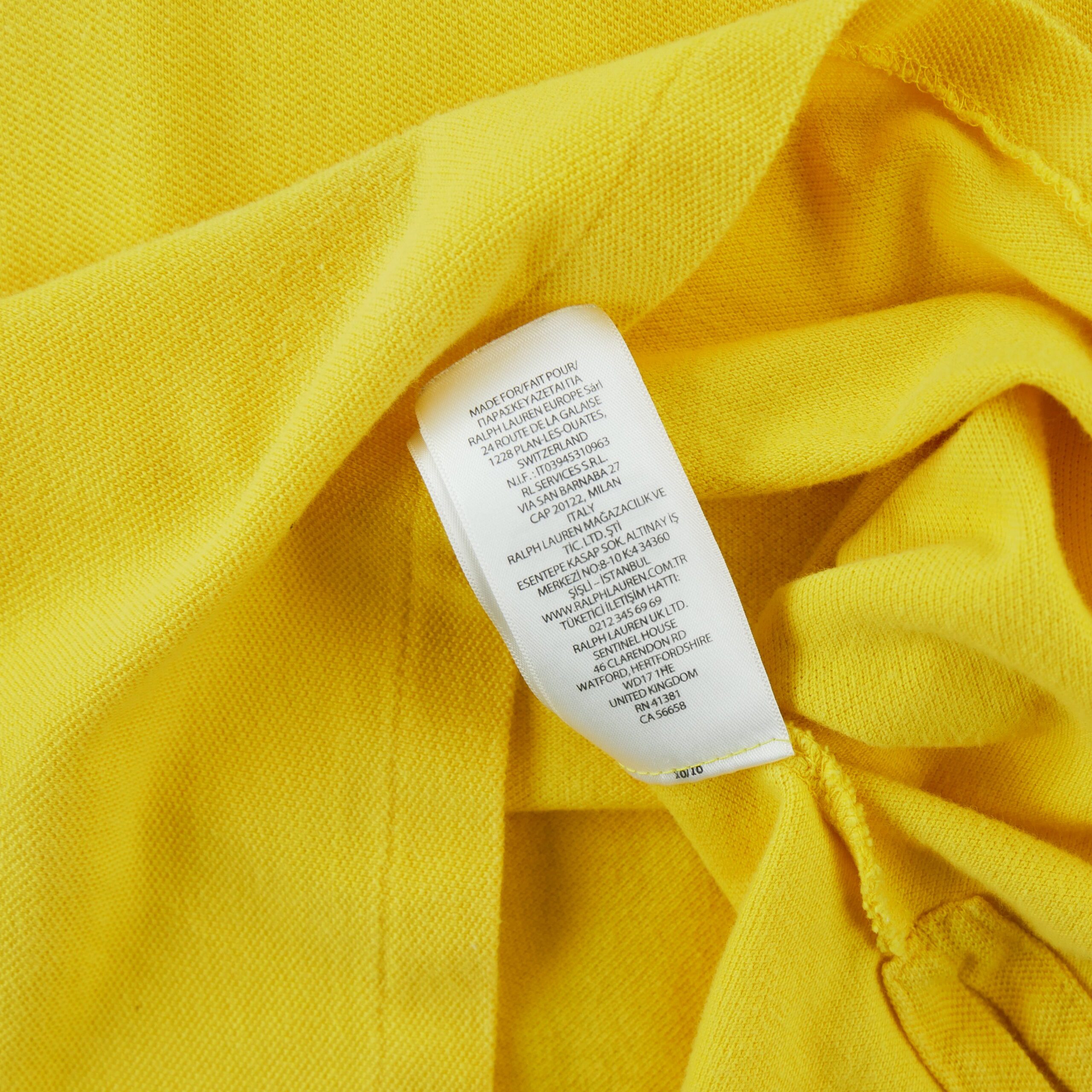 Polo manches courtes Homme  Jaune 9