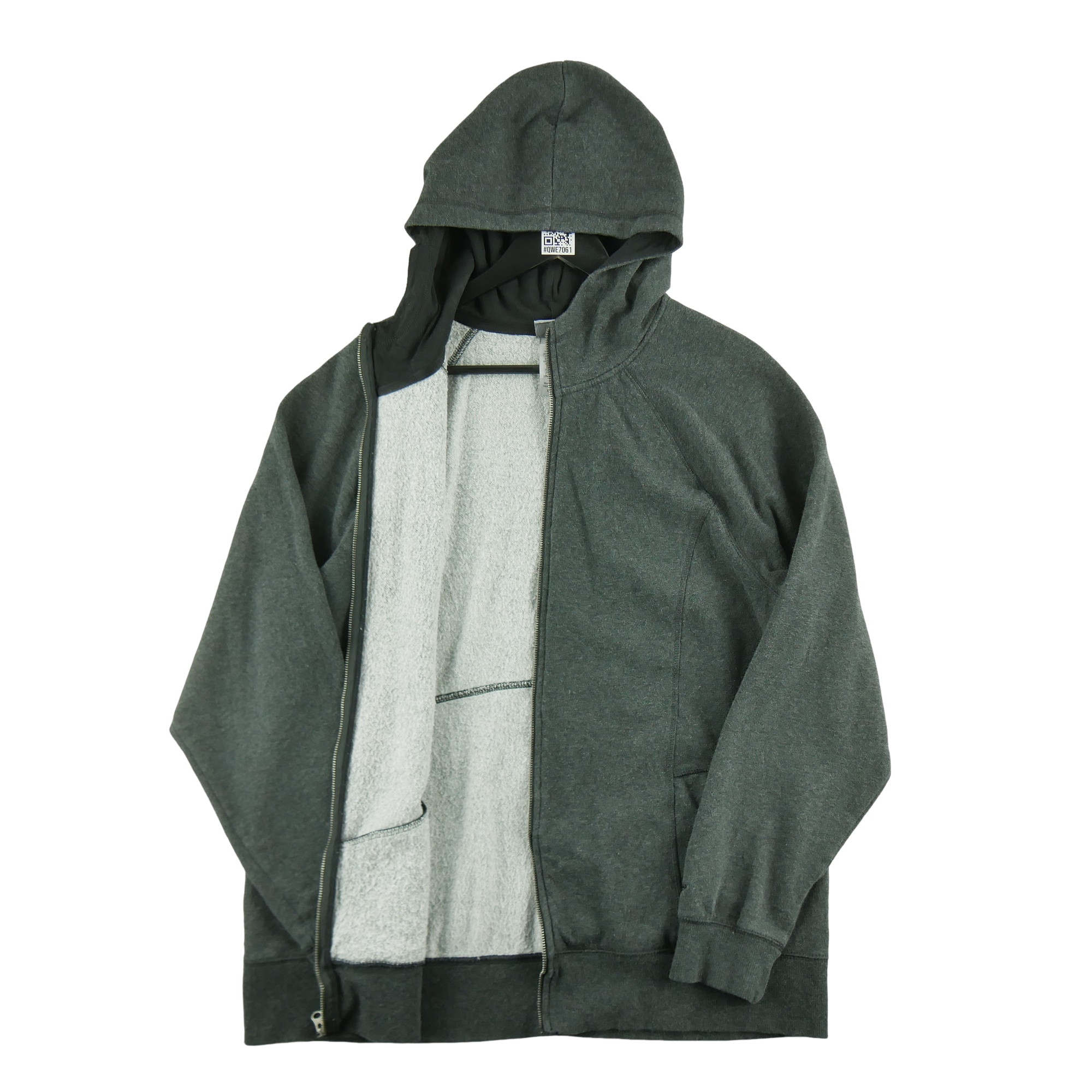 Sweat à capuche Homme  full-zip Gris 3