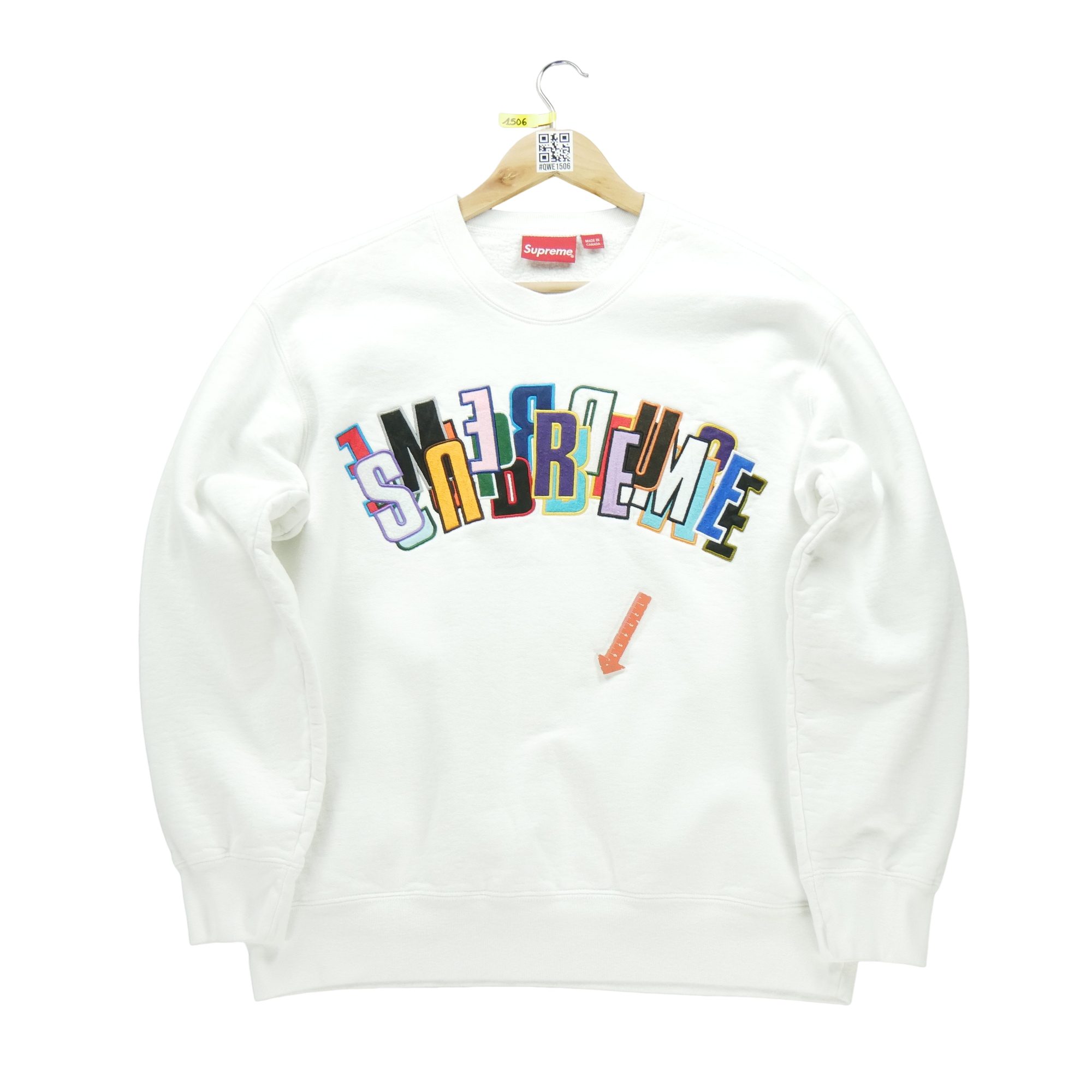 Sweat Homme  Stacked Crewneck Blanc 4