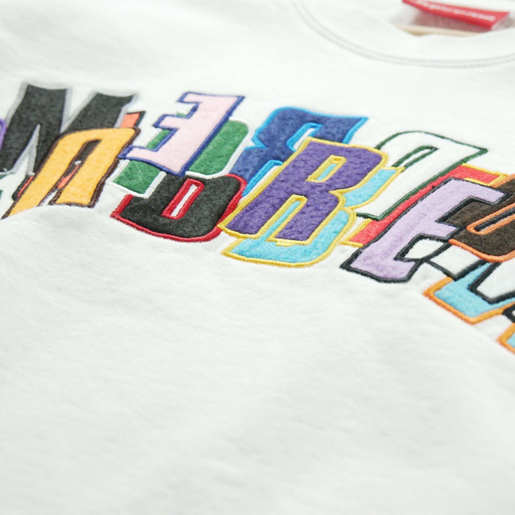 Sweat Homme  Stacked Crewneck Blanc 8