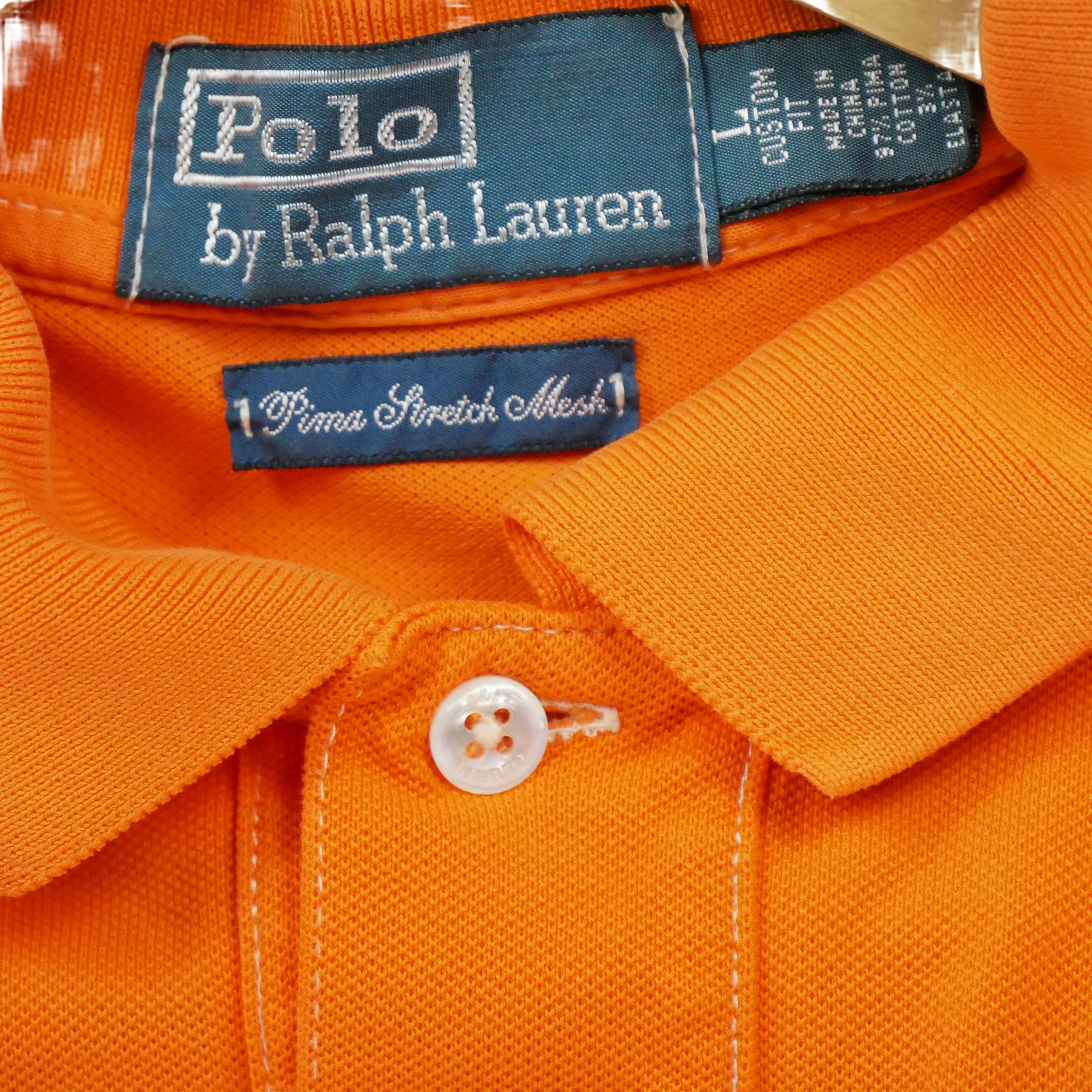 Polo manches courtes Homme  Orange 7