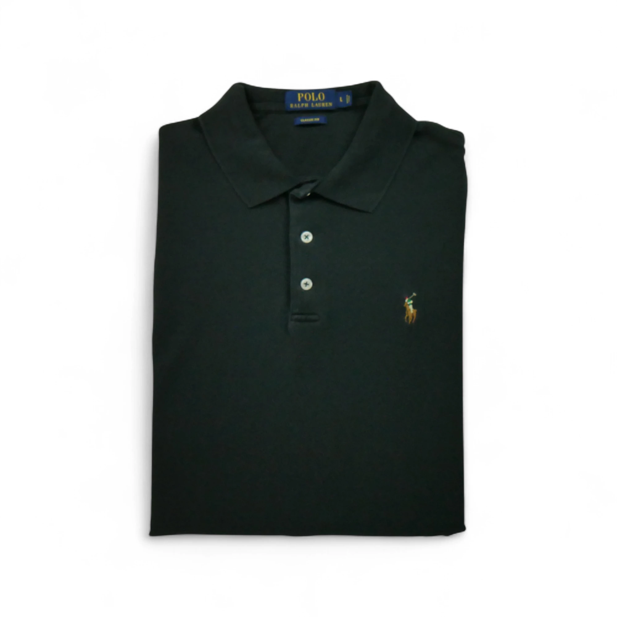 Polo manches courtes Homme Noir - Bon état