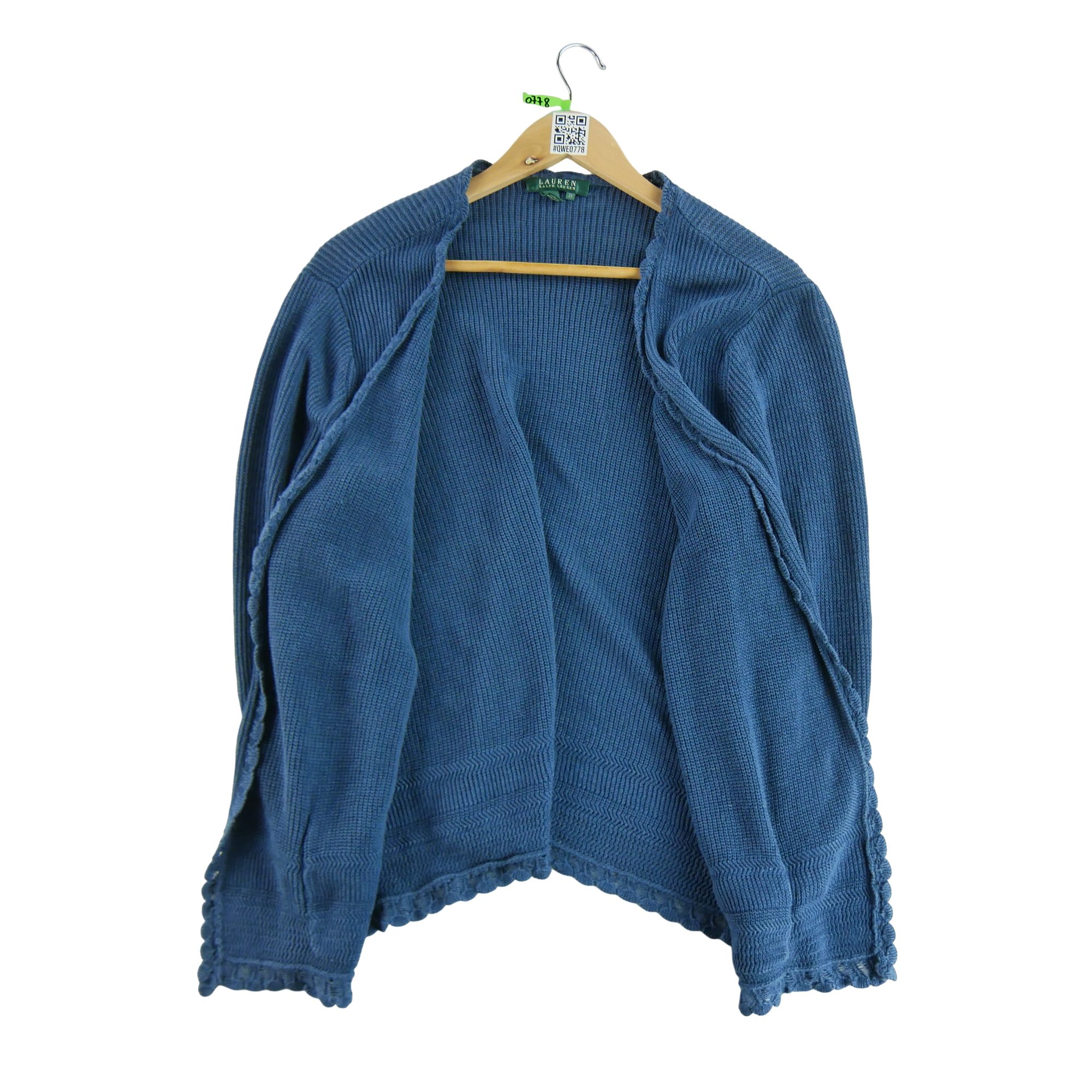 Gilets Femme  en lin Bleu 3
