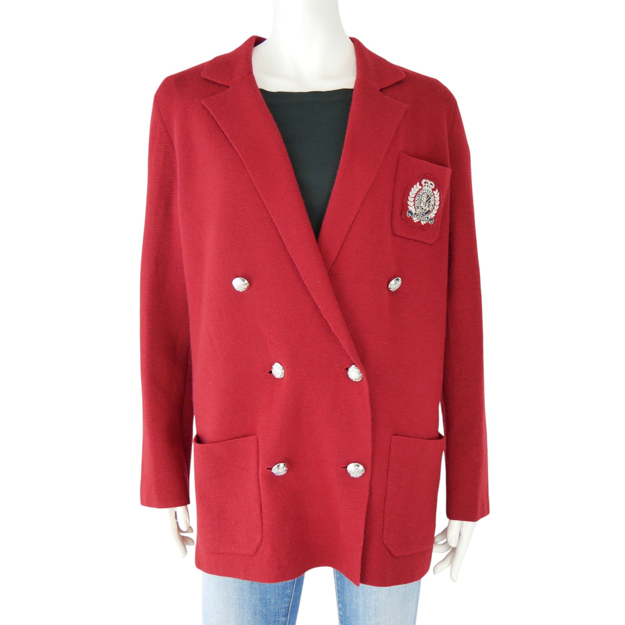 Veste Femme  100% Laine Rouge 1