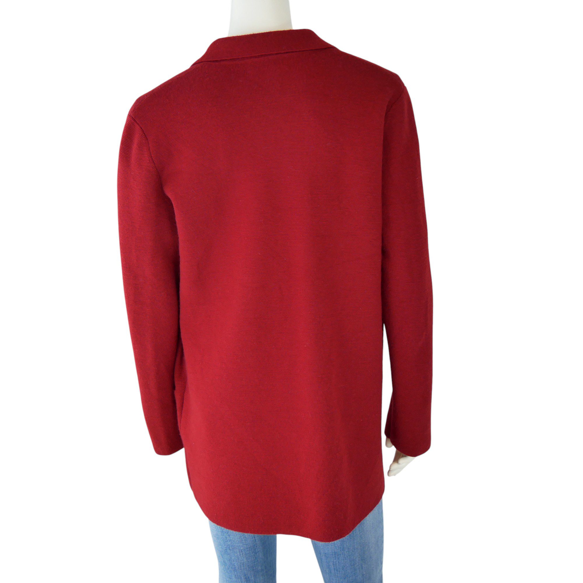 Veste Femme  100% Laine Rouge 2