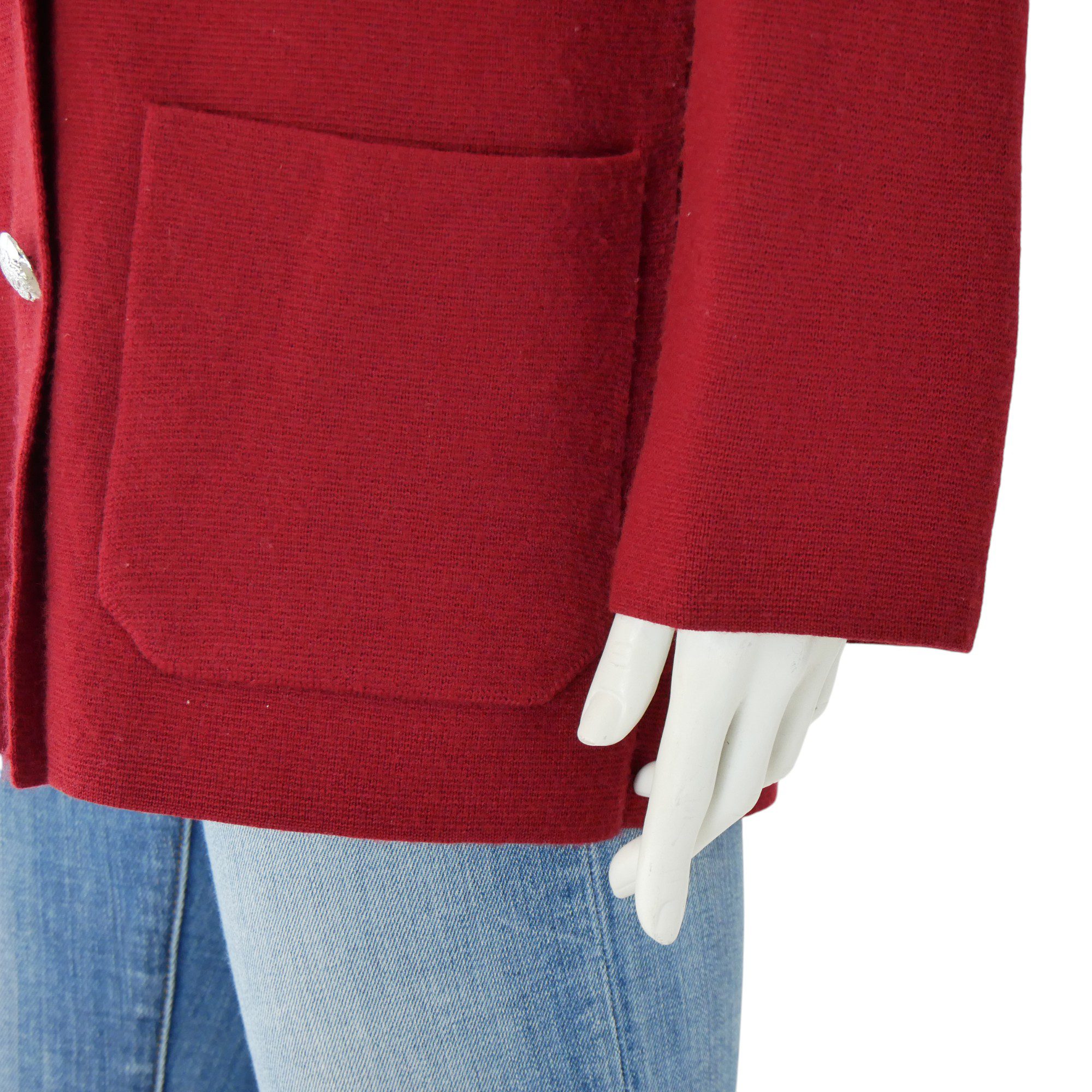 Veste Femme  100% Laine Rouge 3