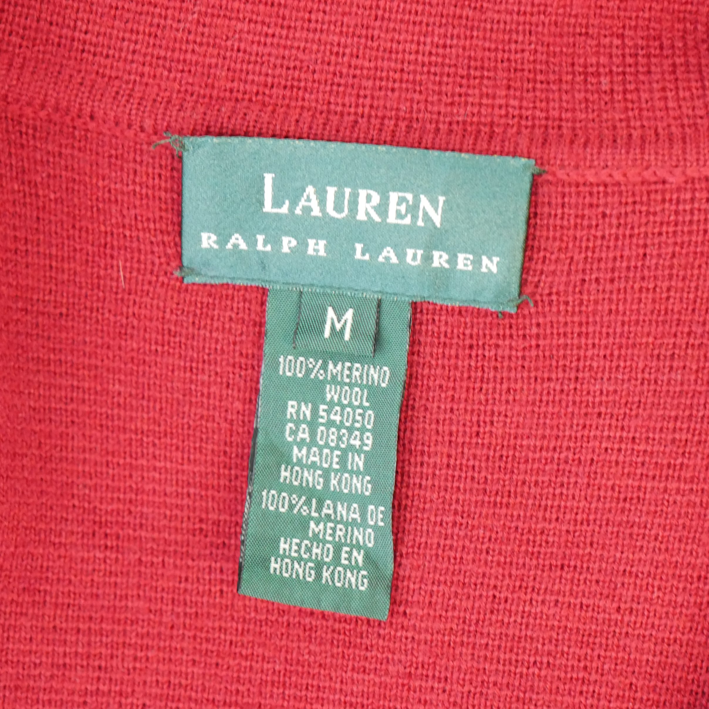 Veste Femme  100% Laine Rouge 7