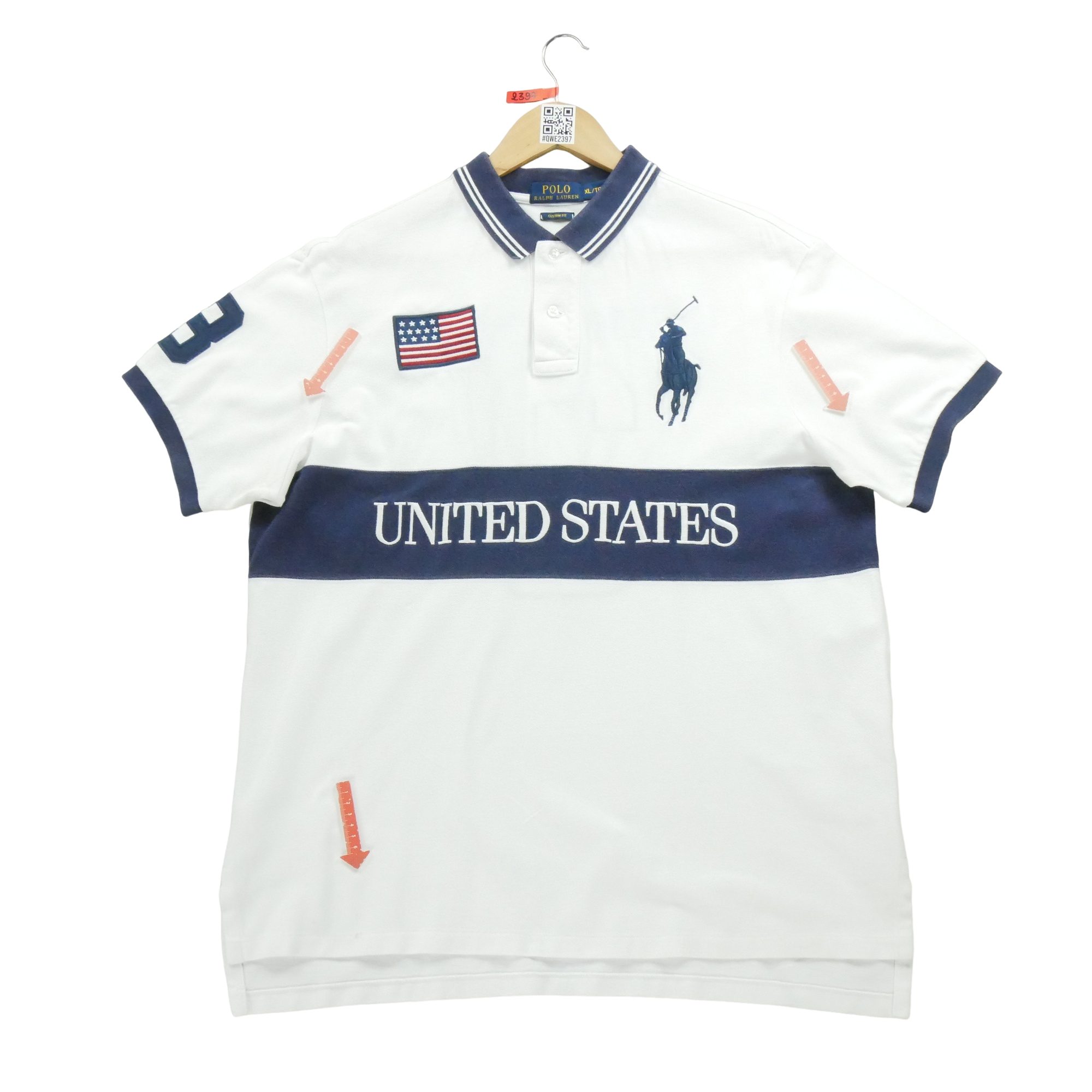 Polo manches courtes Homme  Blanc 7