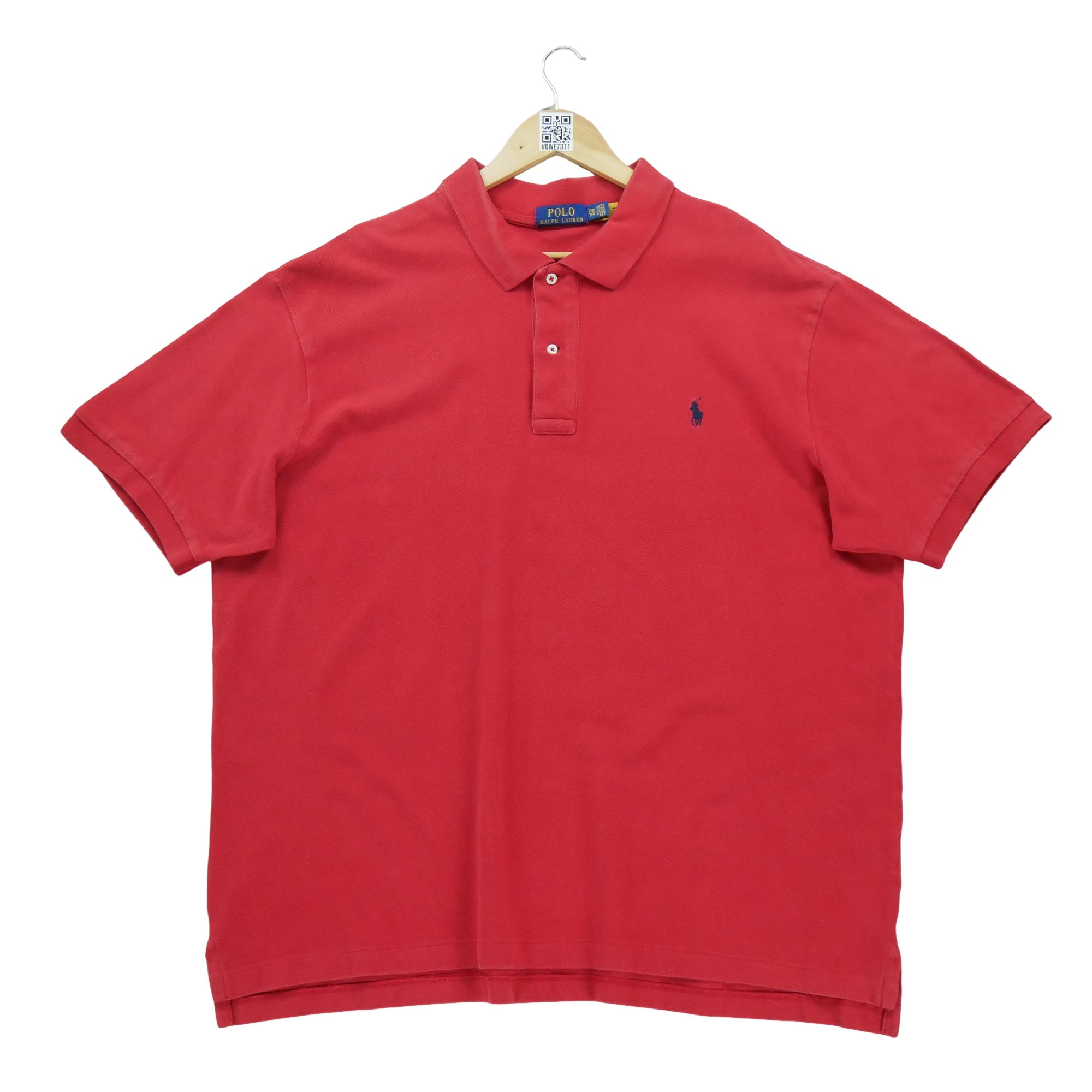 Polo manches courtes Homme  Rouge 2