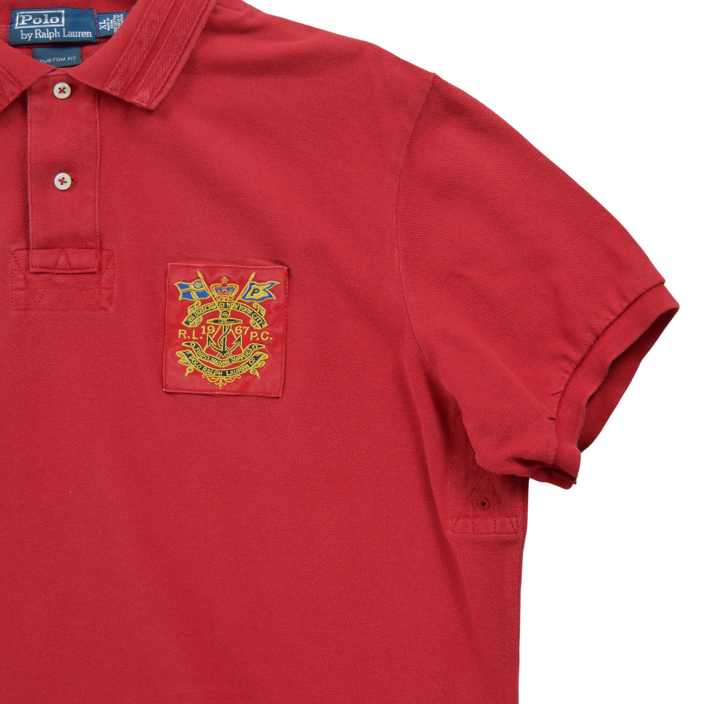 Polo manches courtes Homme  Rouge 4