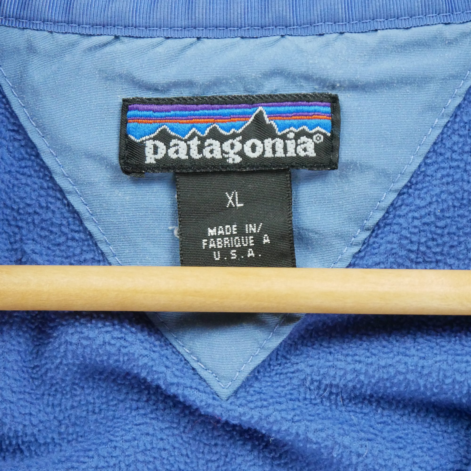 Pull polaire Homme  USA Vintage Bleu 8