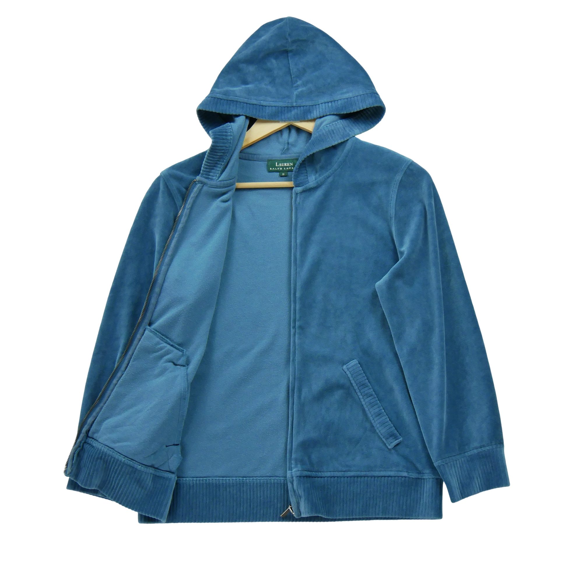 Sweat à capuche Femme  Full zip Bleu 3