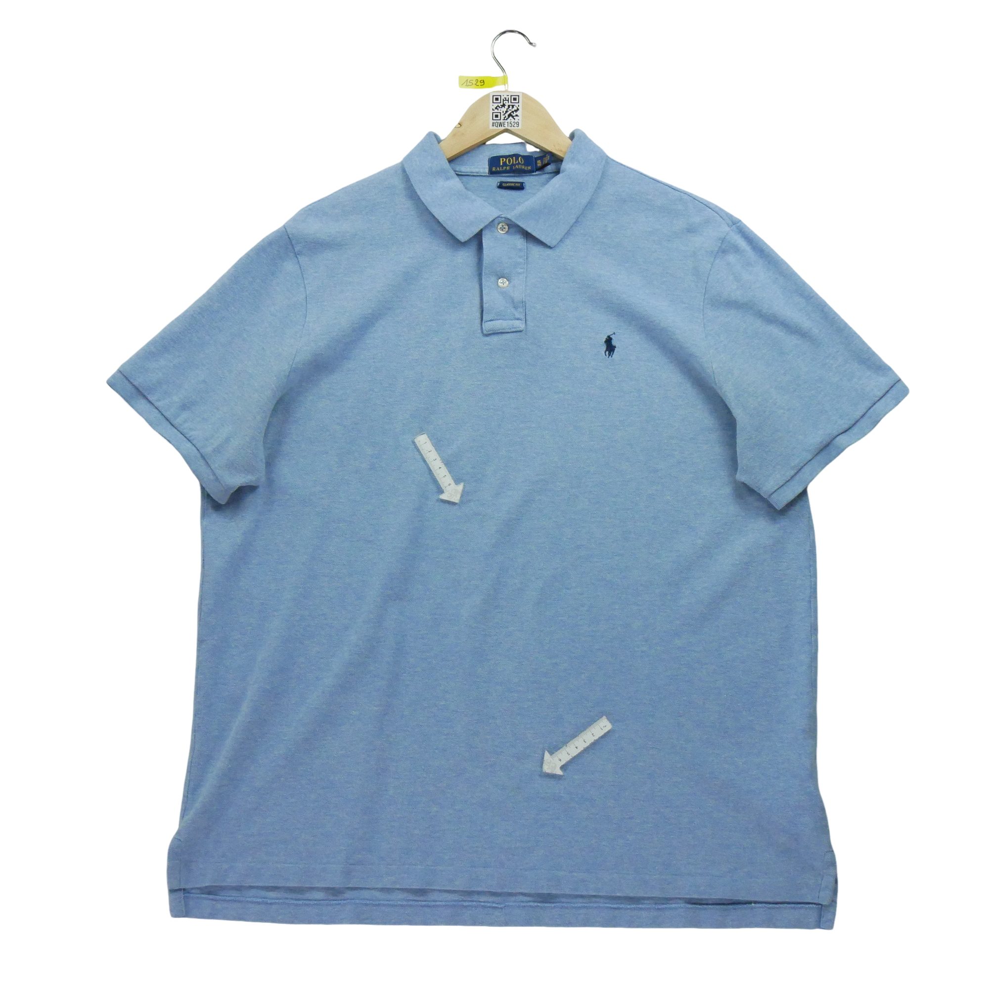 Polo manches courtes Homme  Bleu clair 5