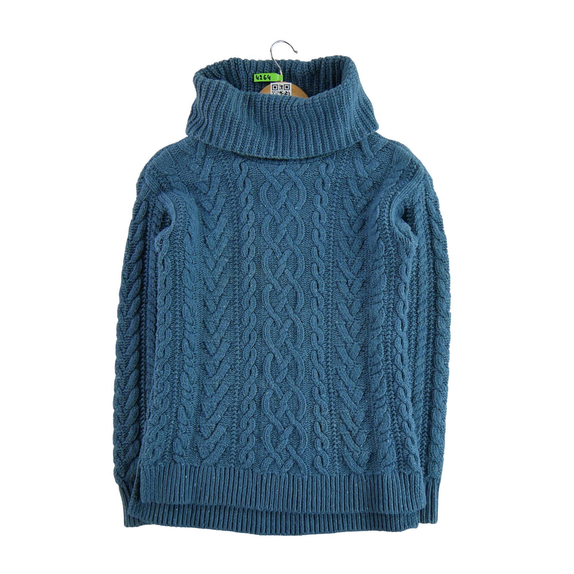 Pull Femme  col roulé Bleu 1