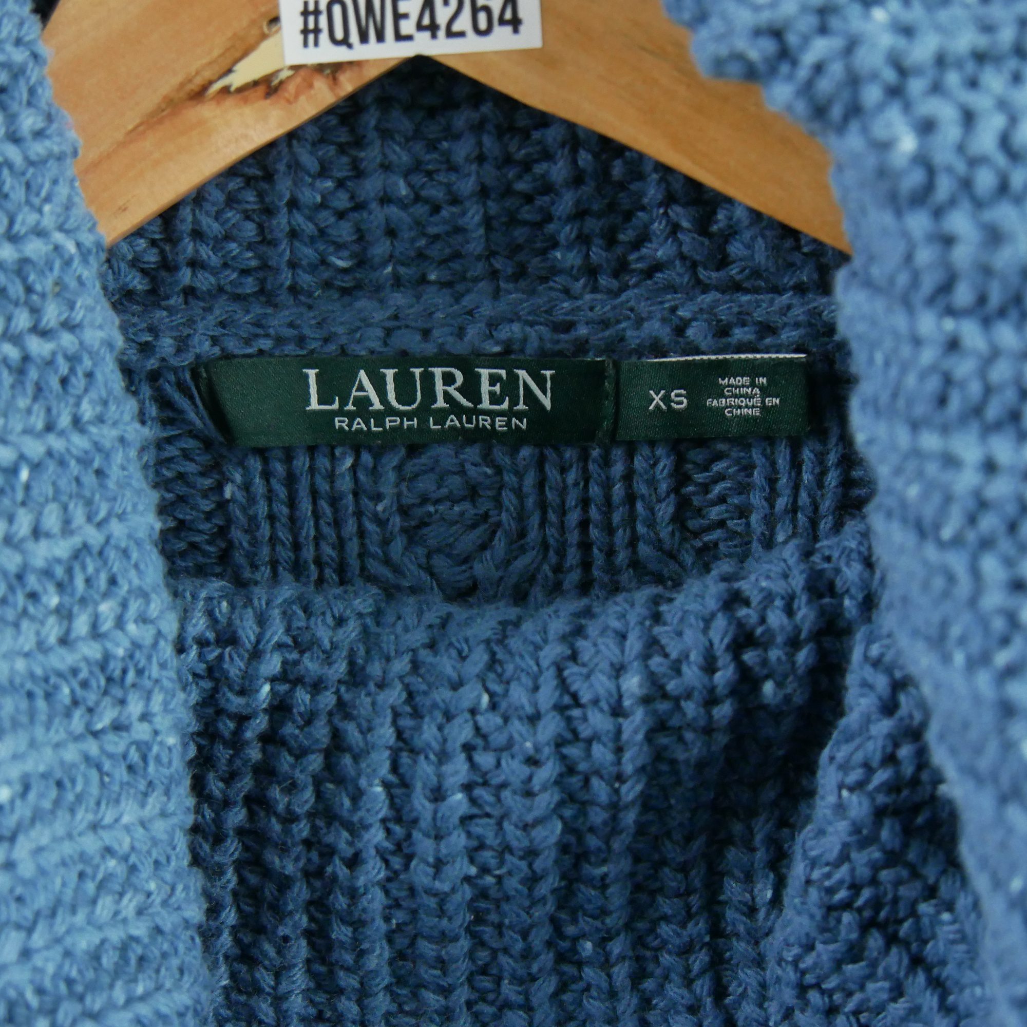 Pull Femme  col roulé Bleu 4