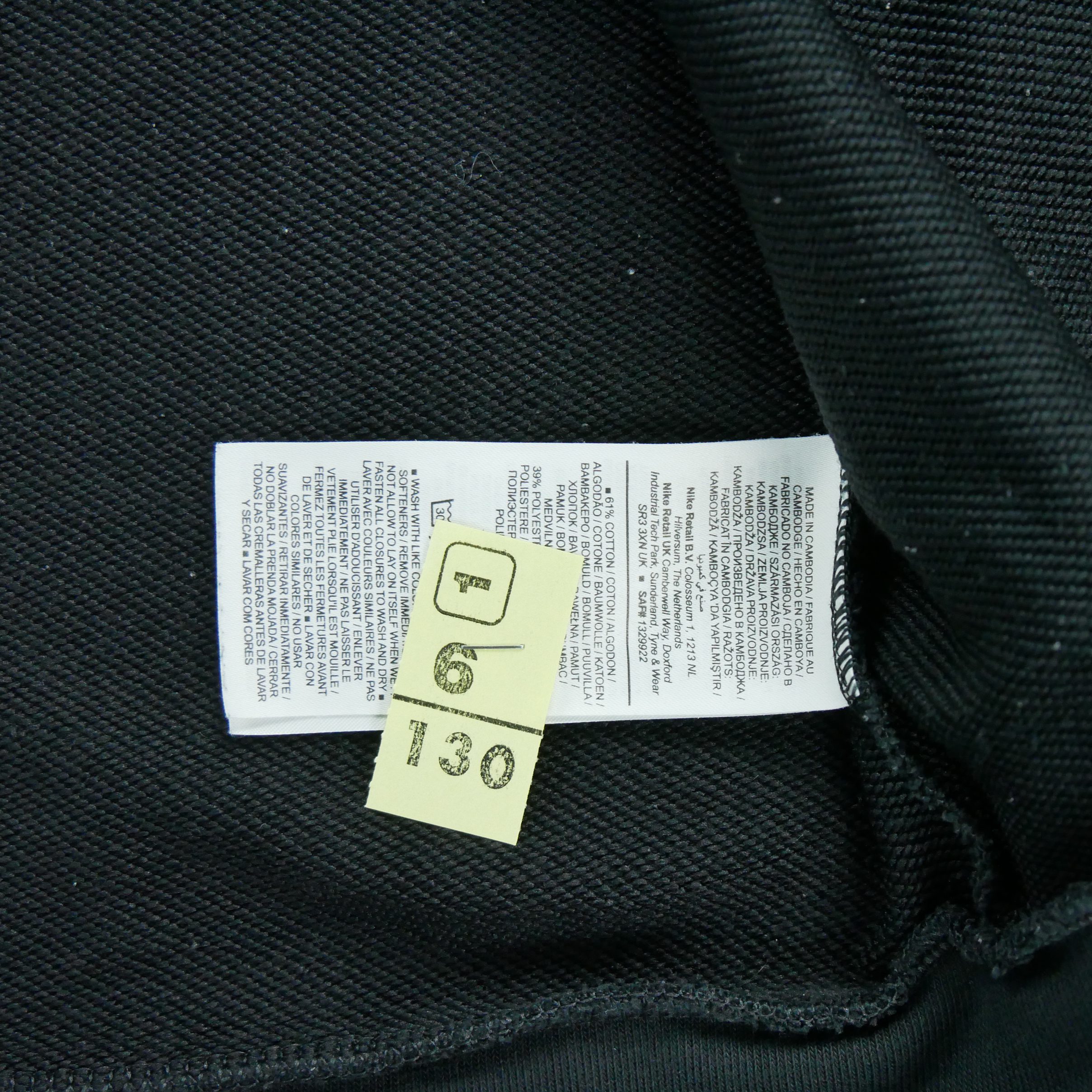 Sweat à capuche Homme  Full zip Noir 7