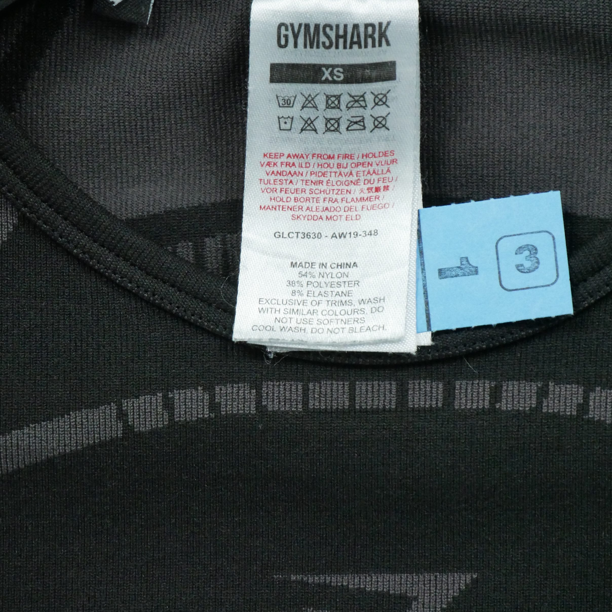 T-shirt Femme Geo Fitness Yoga Noir 5