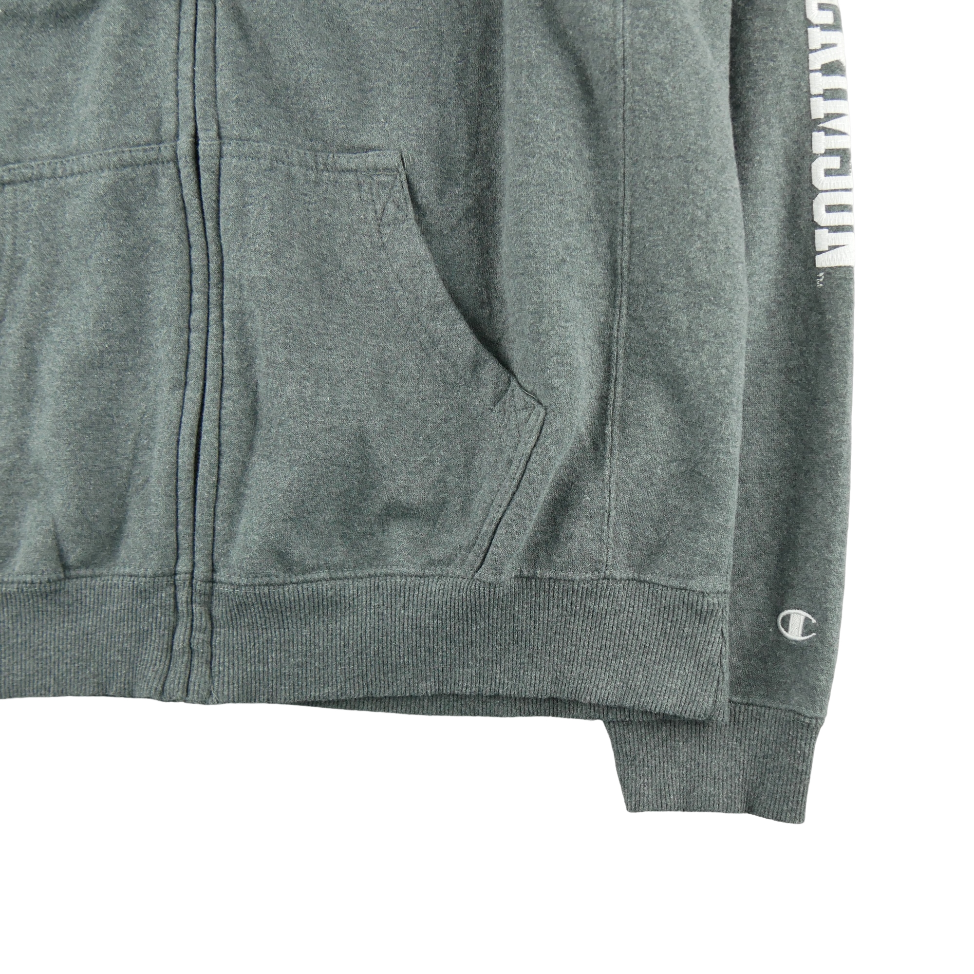 Sweat à capuche Homme  full zip Gris 5