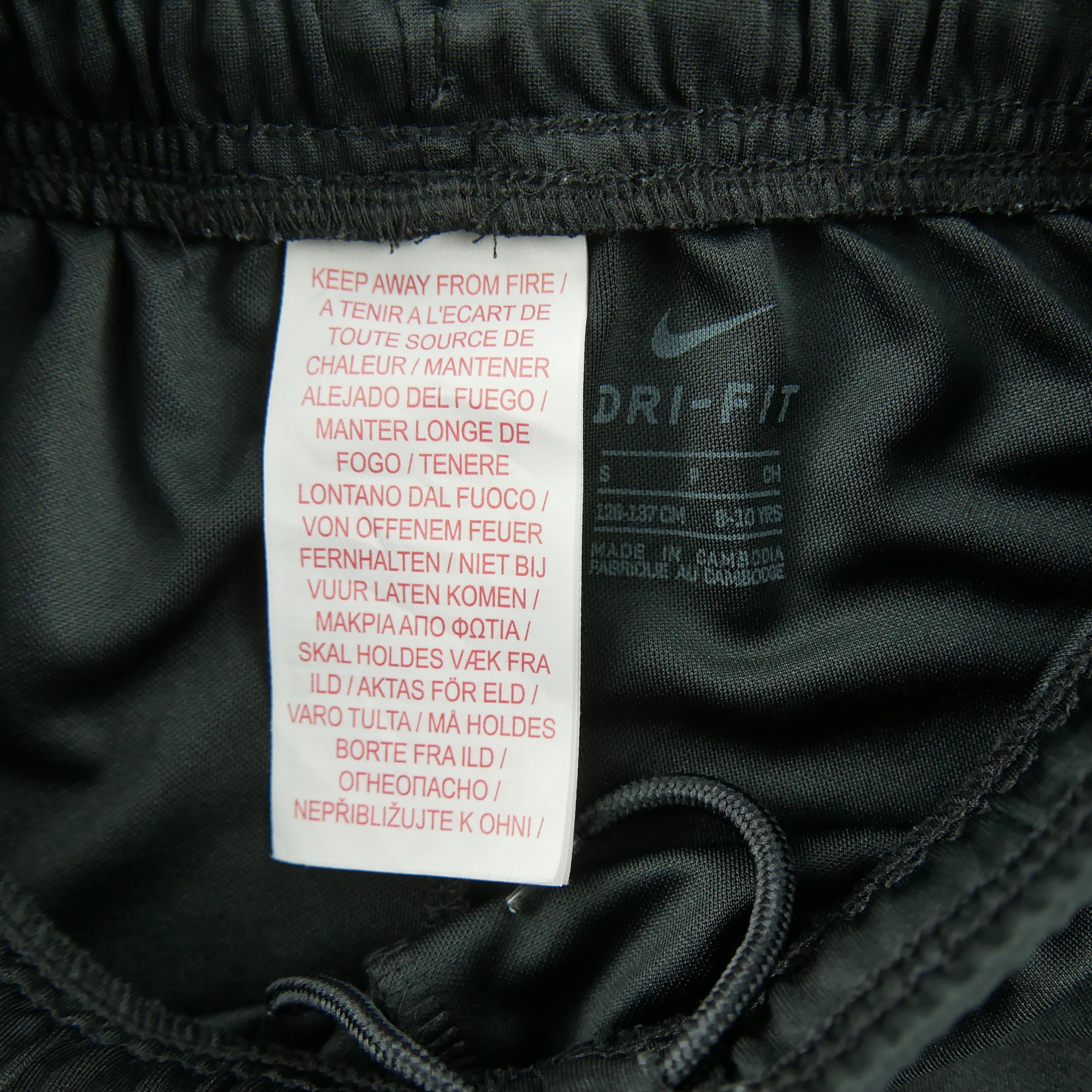 Short Garçon  Dri-Fit Noir 5
