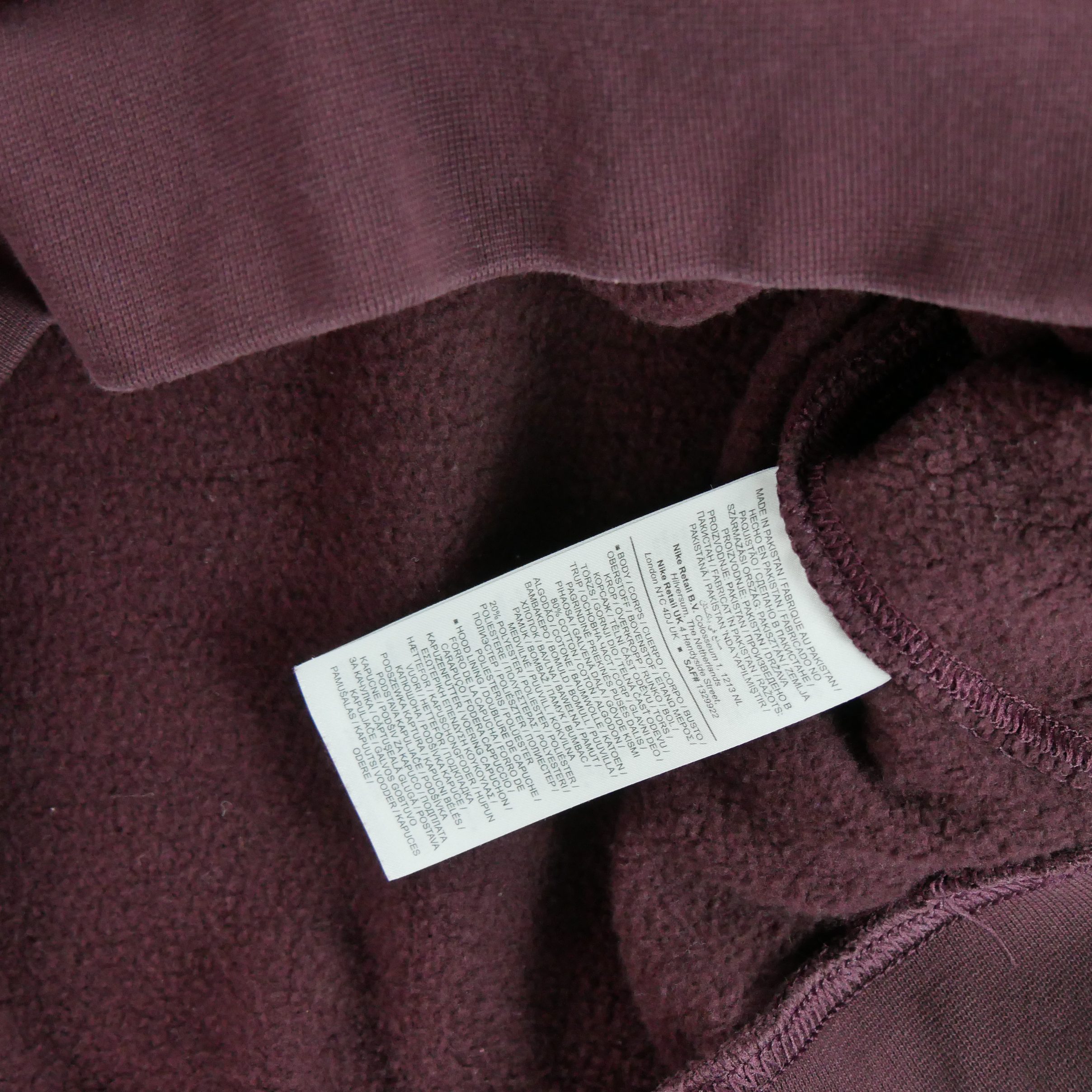 Sweat à capuche Homme  Bordeaux 8