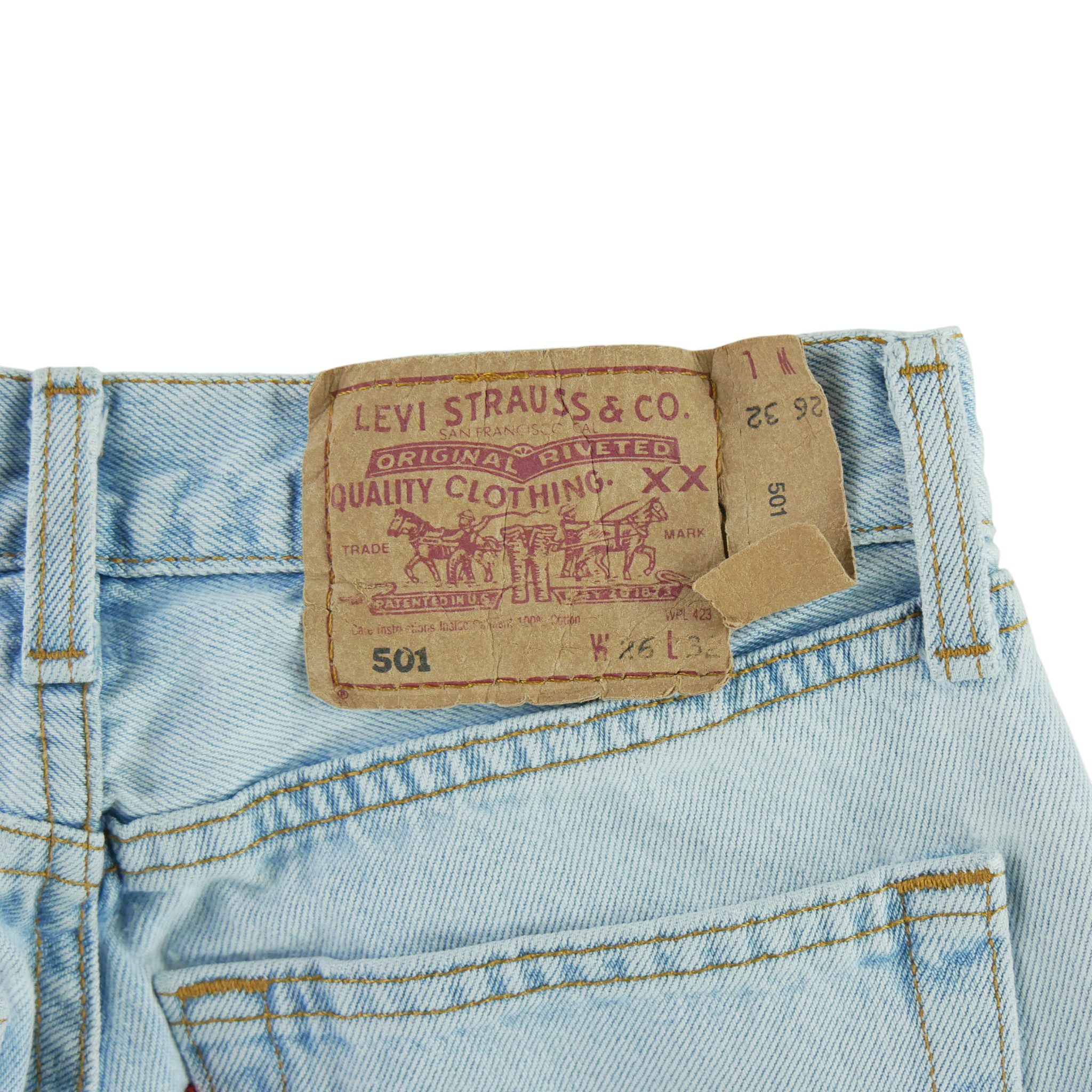 Jean Femme Levis 501 Bleu clair 5