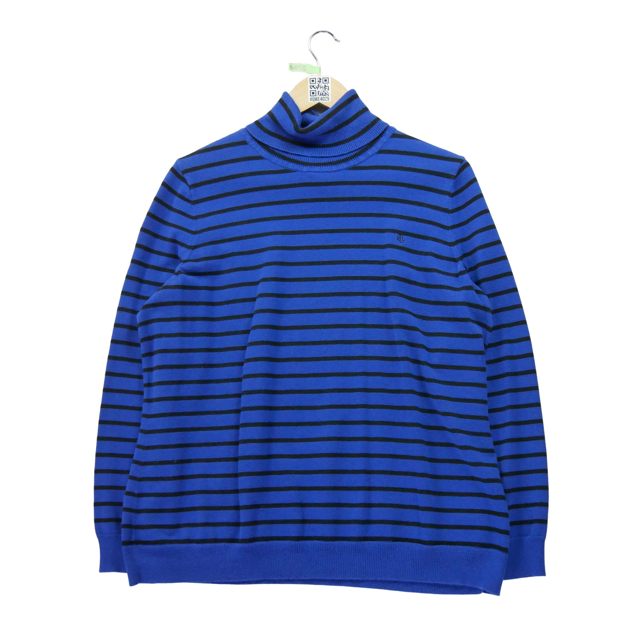 Pull Femme  col roulé Bleu 1