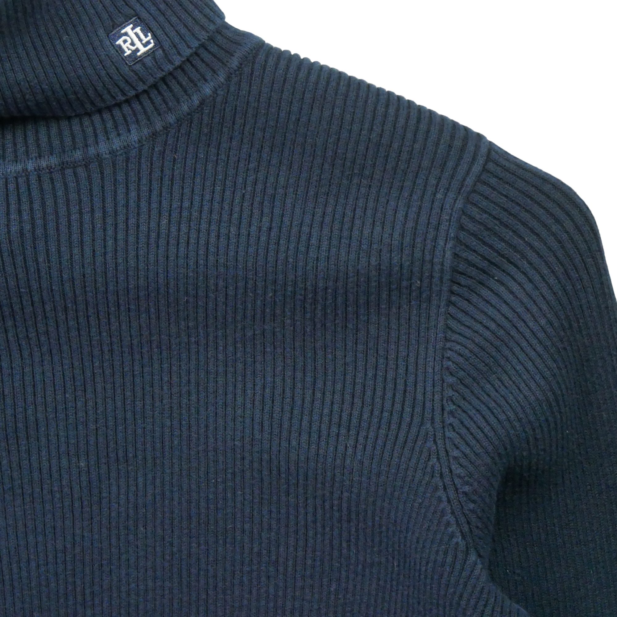 Pull Femme  col roulé Marine 3