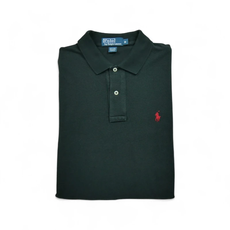 Polo manches longues Homme  Noir 1