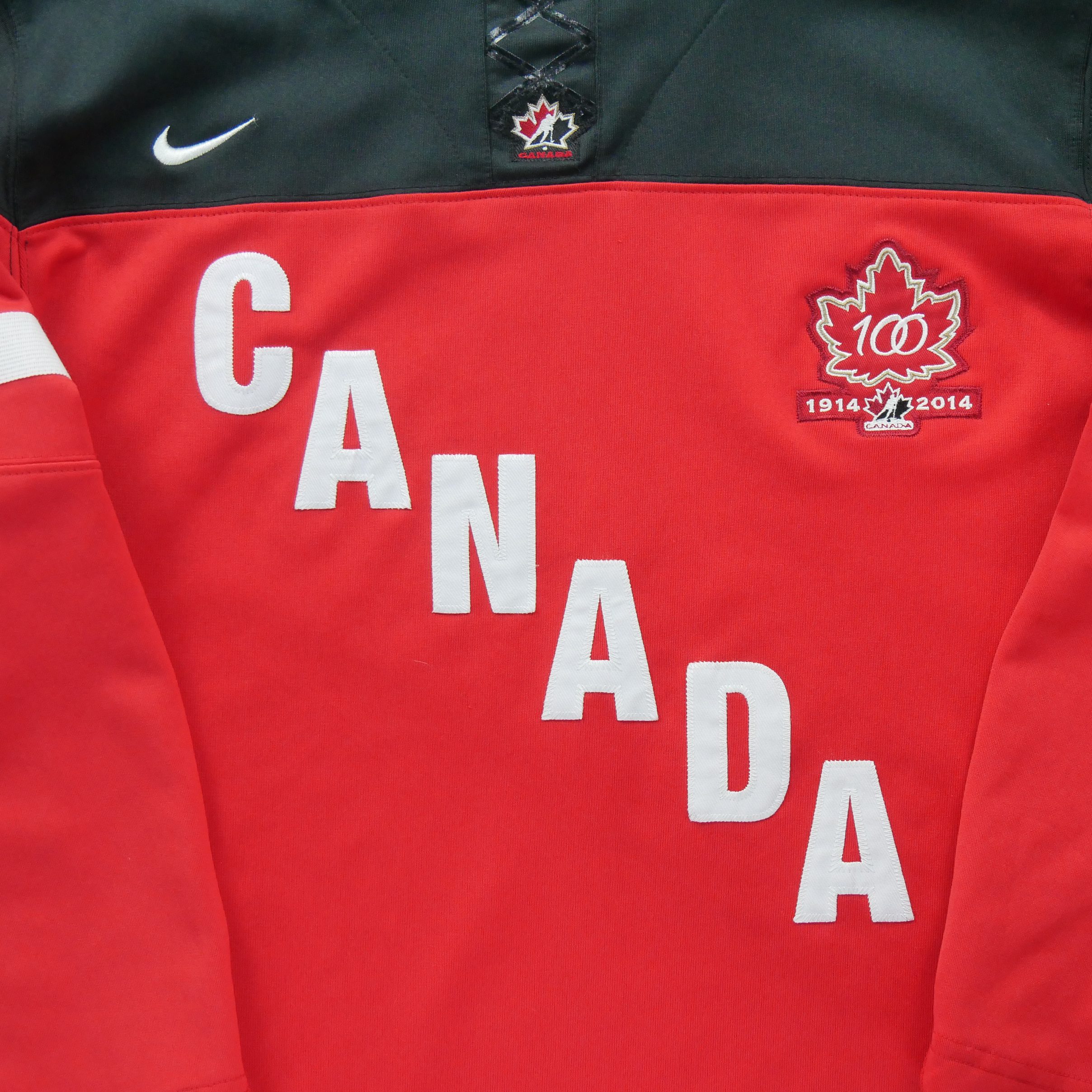 Maillot Homme  Canada Hockey IIHF Rouge 3