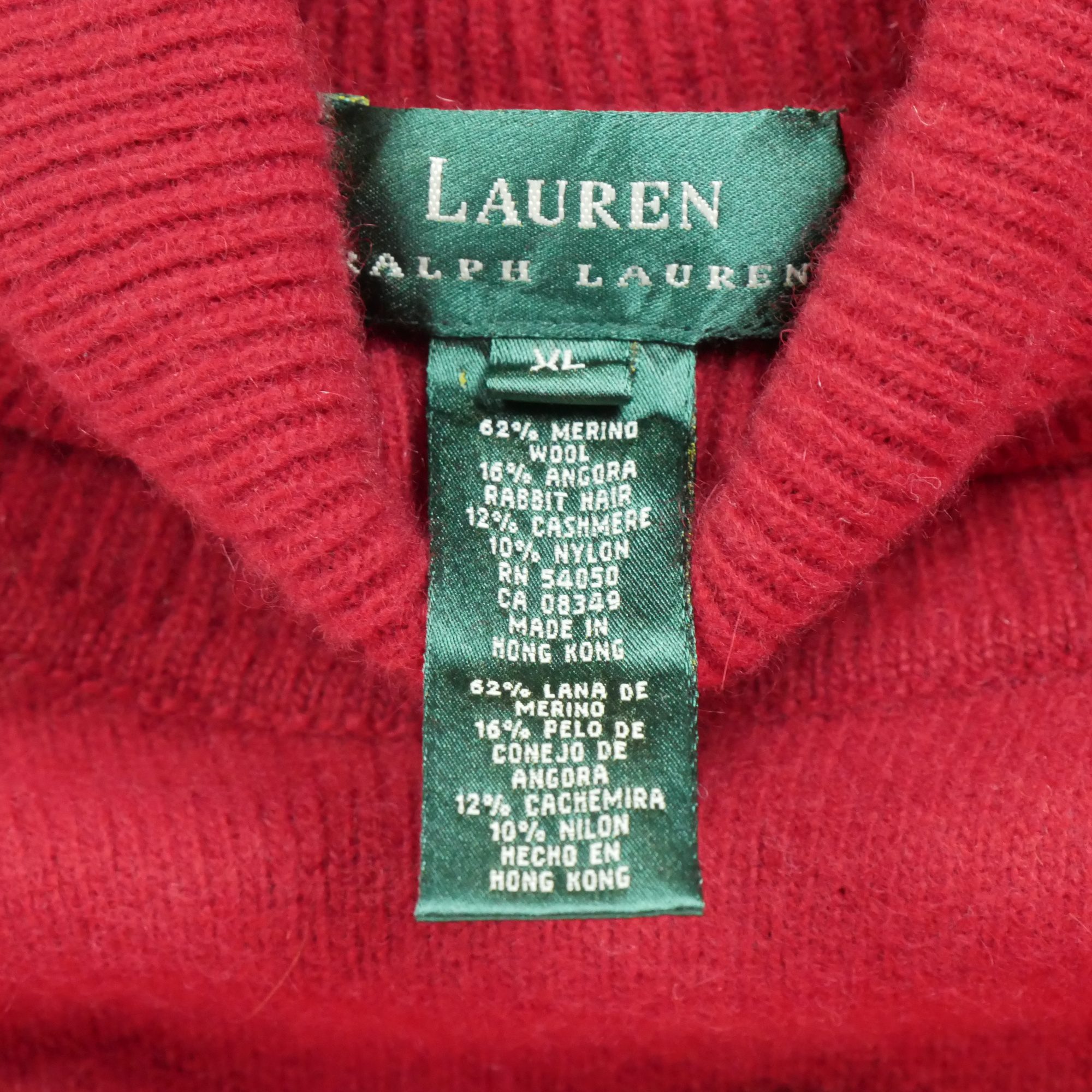 Pull Femme  laine et cachemire Rouge 5