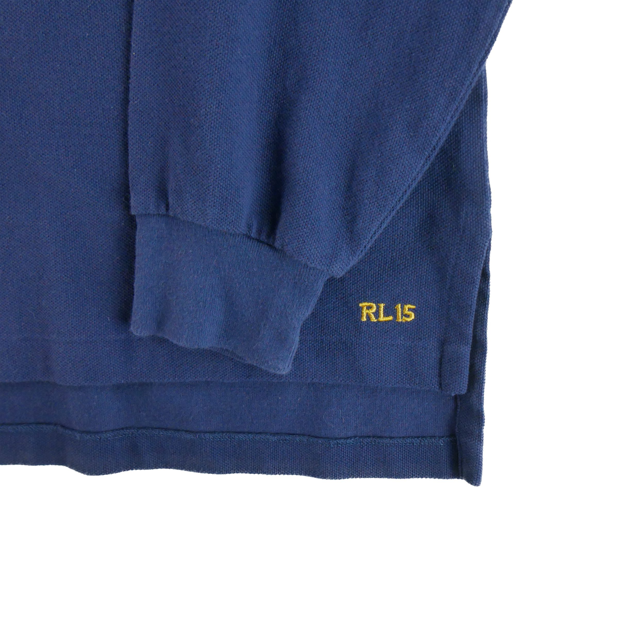 Polo manches longues Homme  Marine 4