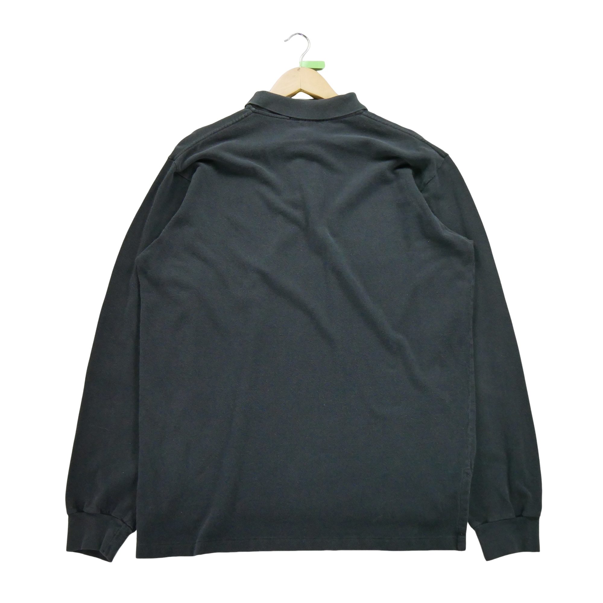 Polo manches longues Homme  Noir 2